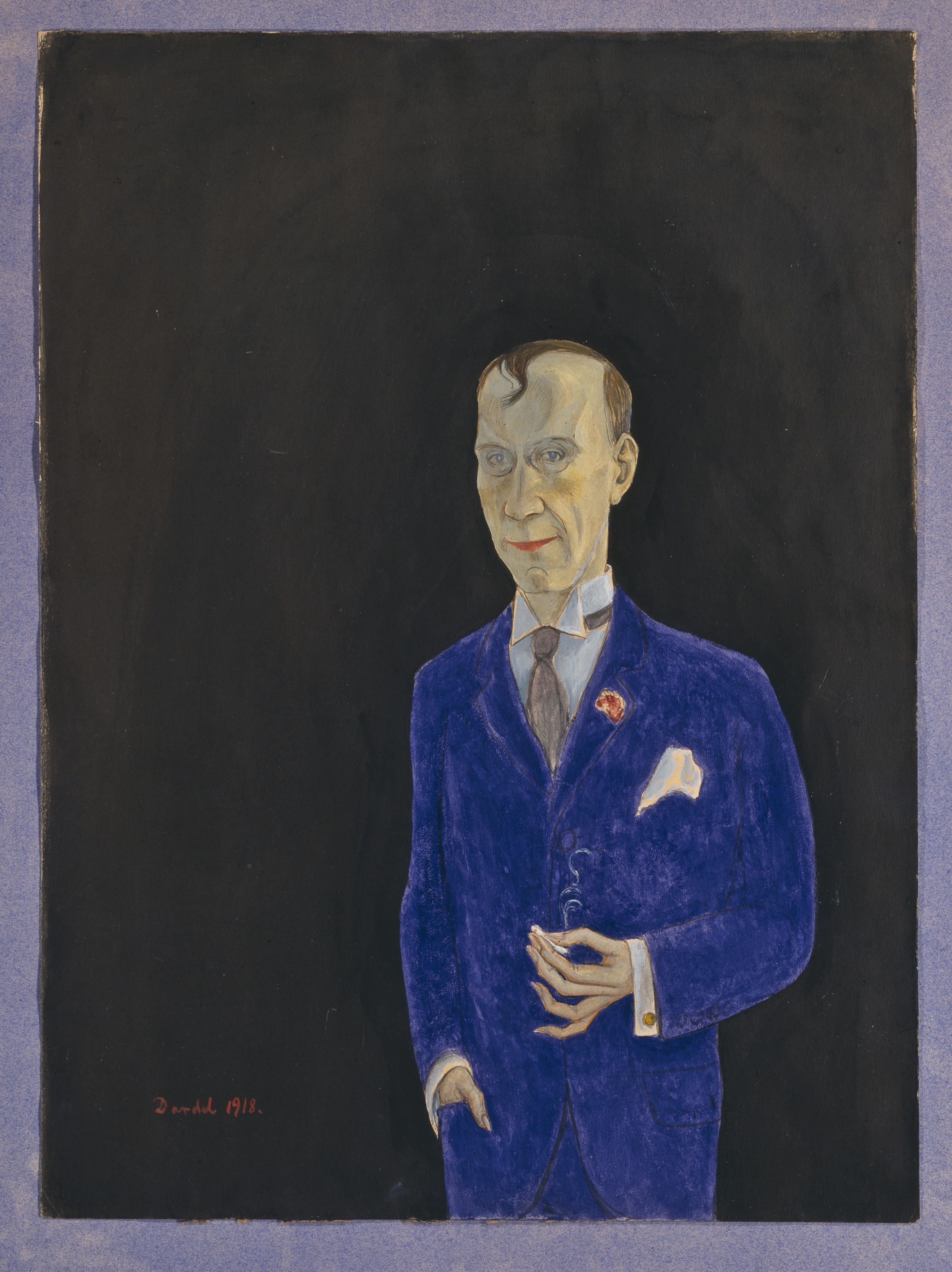David Sprengel, 1880-1941, skribent, kritiker by Nils von Dardel