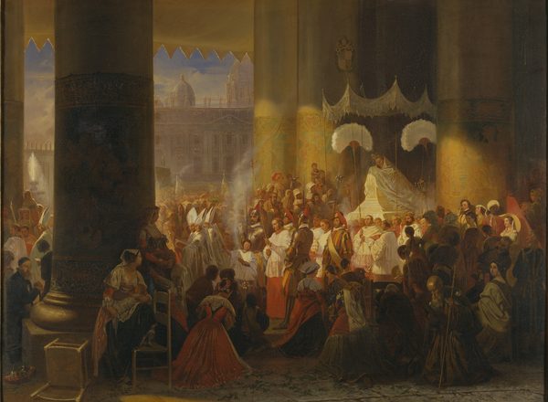 Procession at the Feast of Corpus Christi in Rome by Egron Lundgren