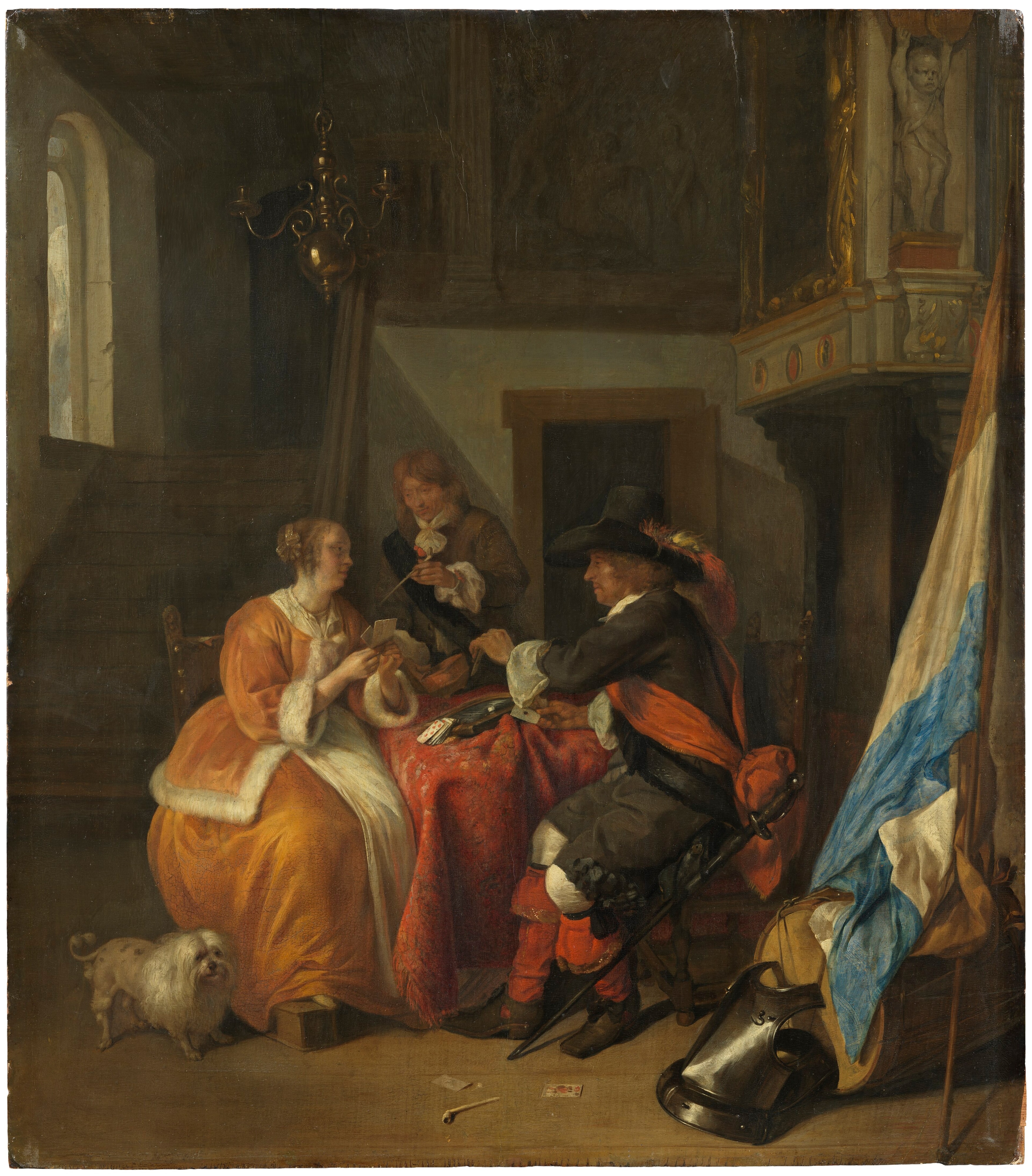 A Card Game by Gabriel Metsu