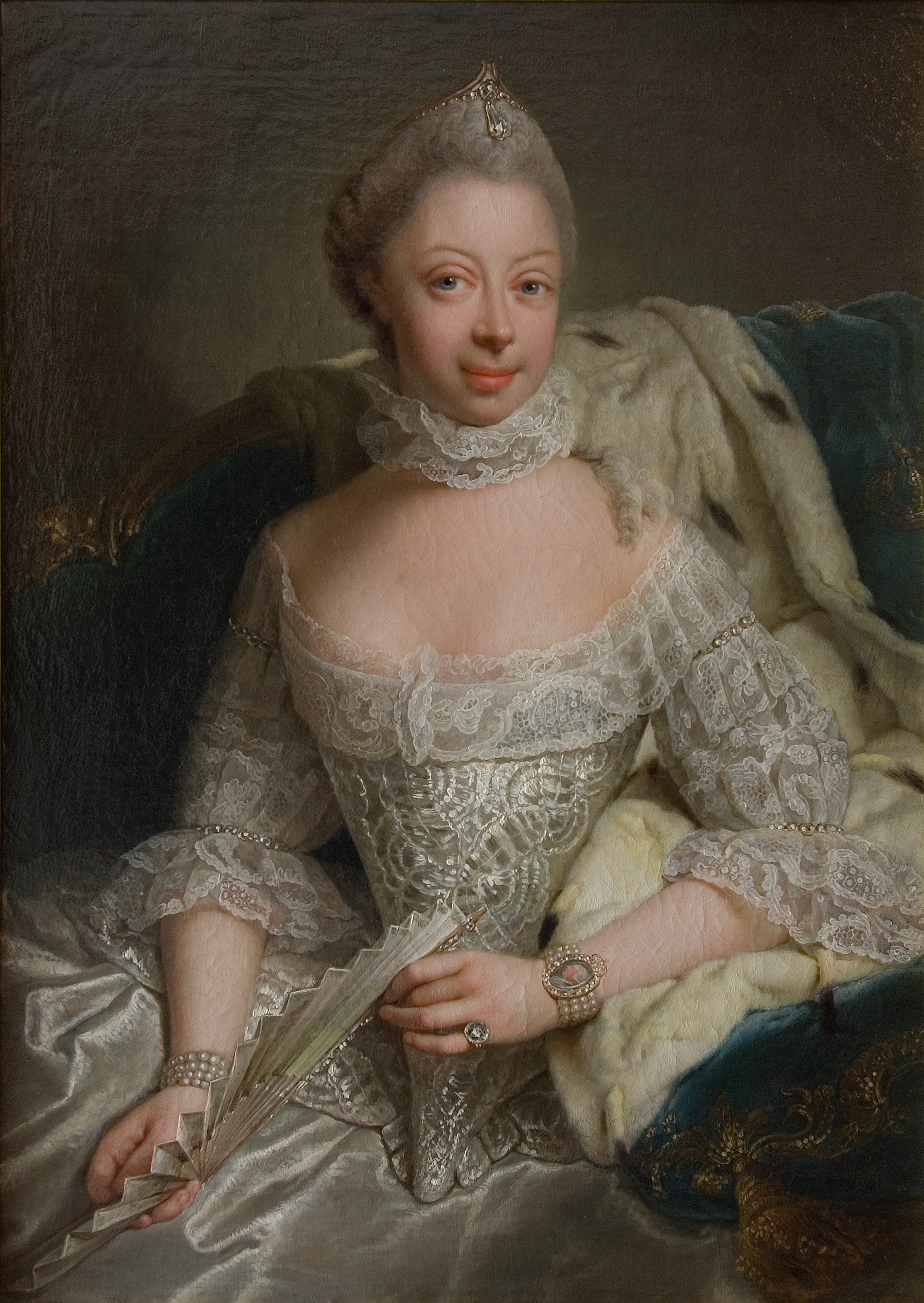 Sofia Charlotta, 1744-1818, prinsessa av Mecklenburg-Strelitz, drottning av England by Georg David Matthieu