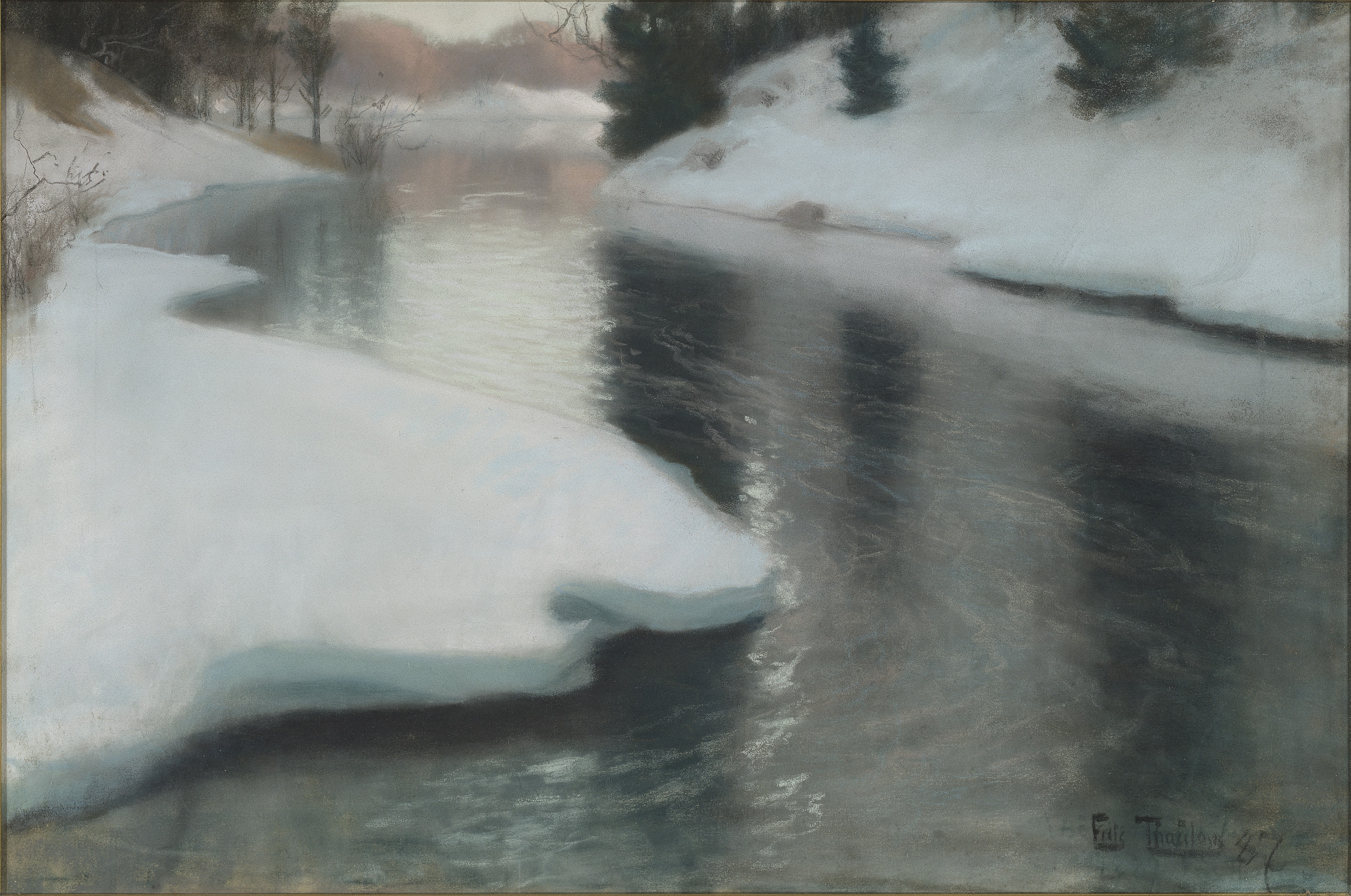 Spring Thaw by Frits Thaulow
