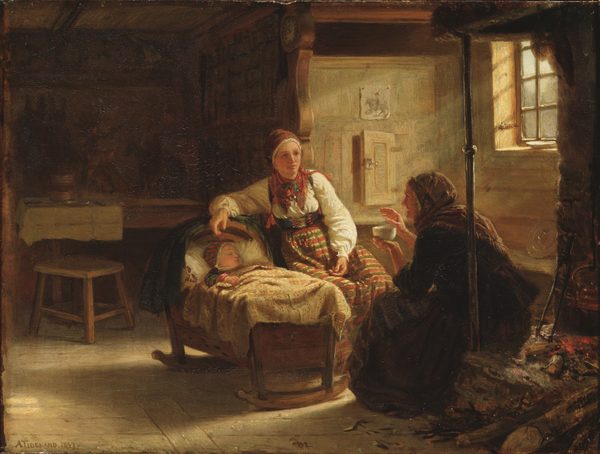 The Fortune-teller by Adolph Tidemand