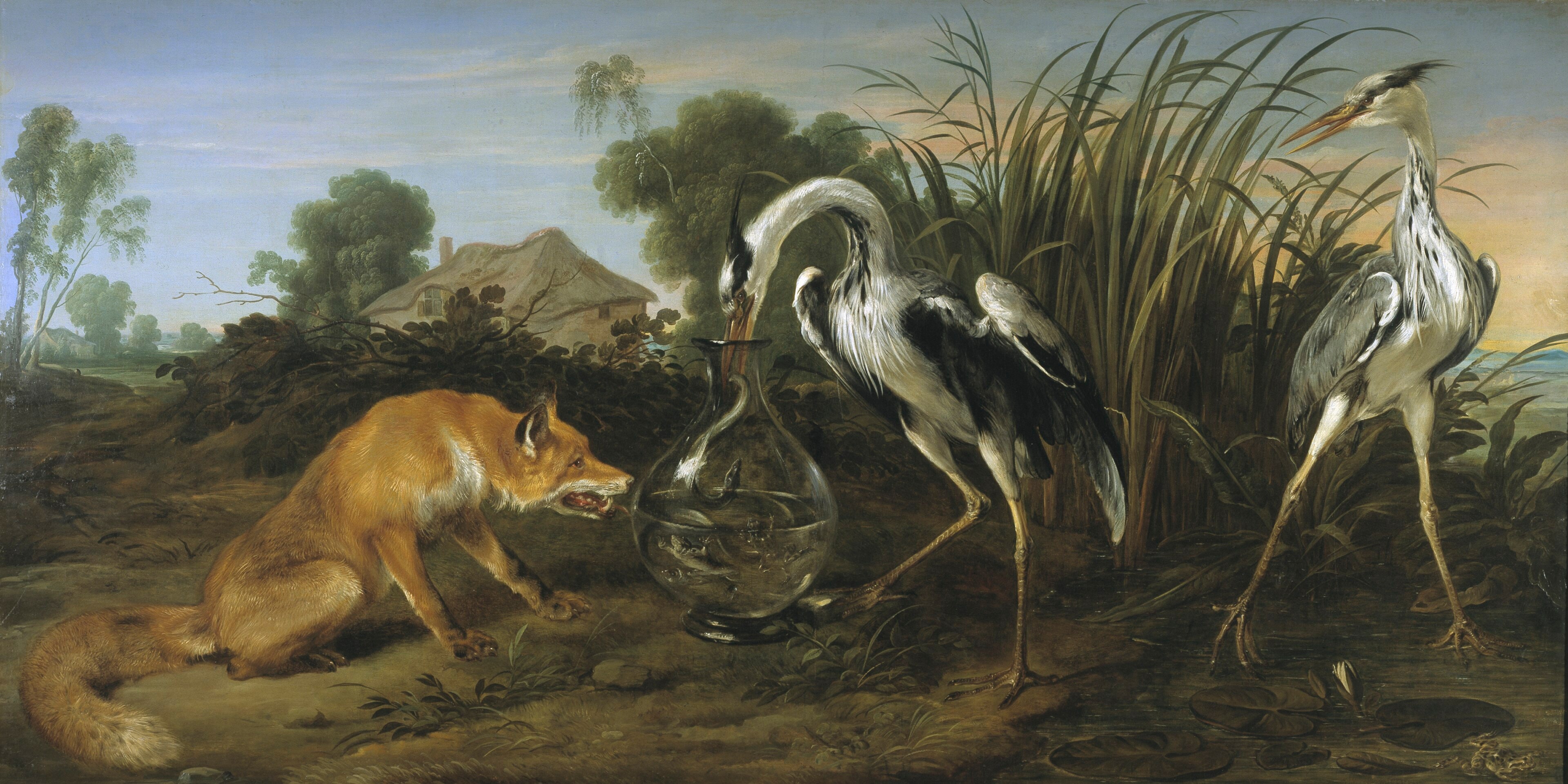 The Fox Visiting the Heron by Frans Snyders