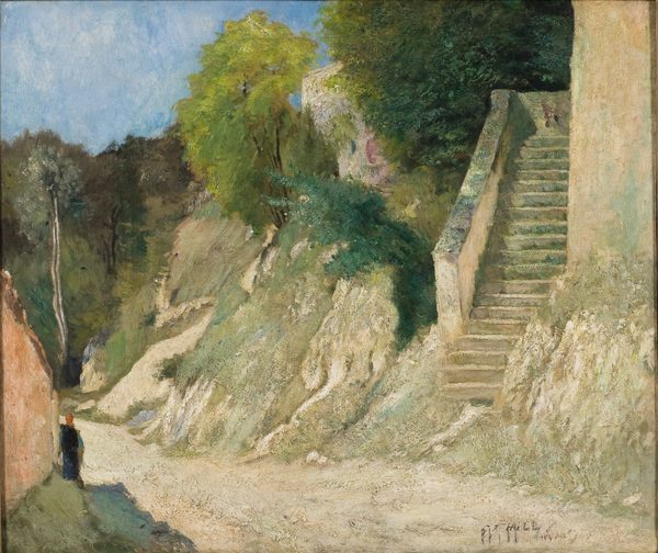 A Steep Ascent in Montigny-sur-Loing by Carl Fredrik Hill
