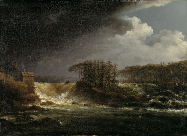 A Waterfall, Älvkarleby by Carl Johan Fahlcrantz