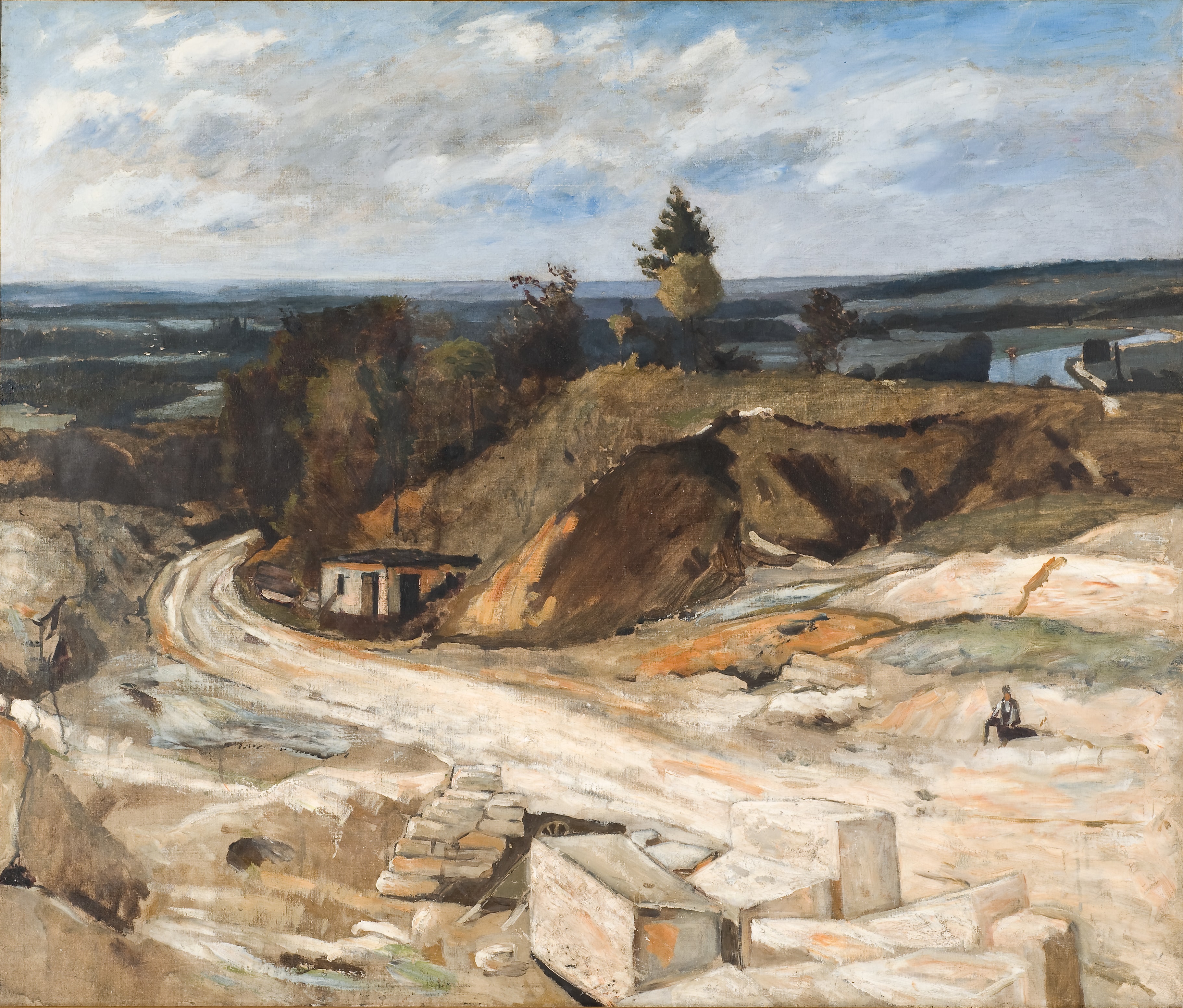 Stonequarry by the River Oise II by Carl Fredrik Hill