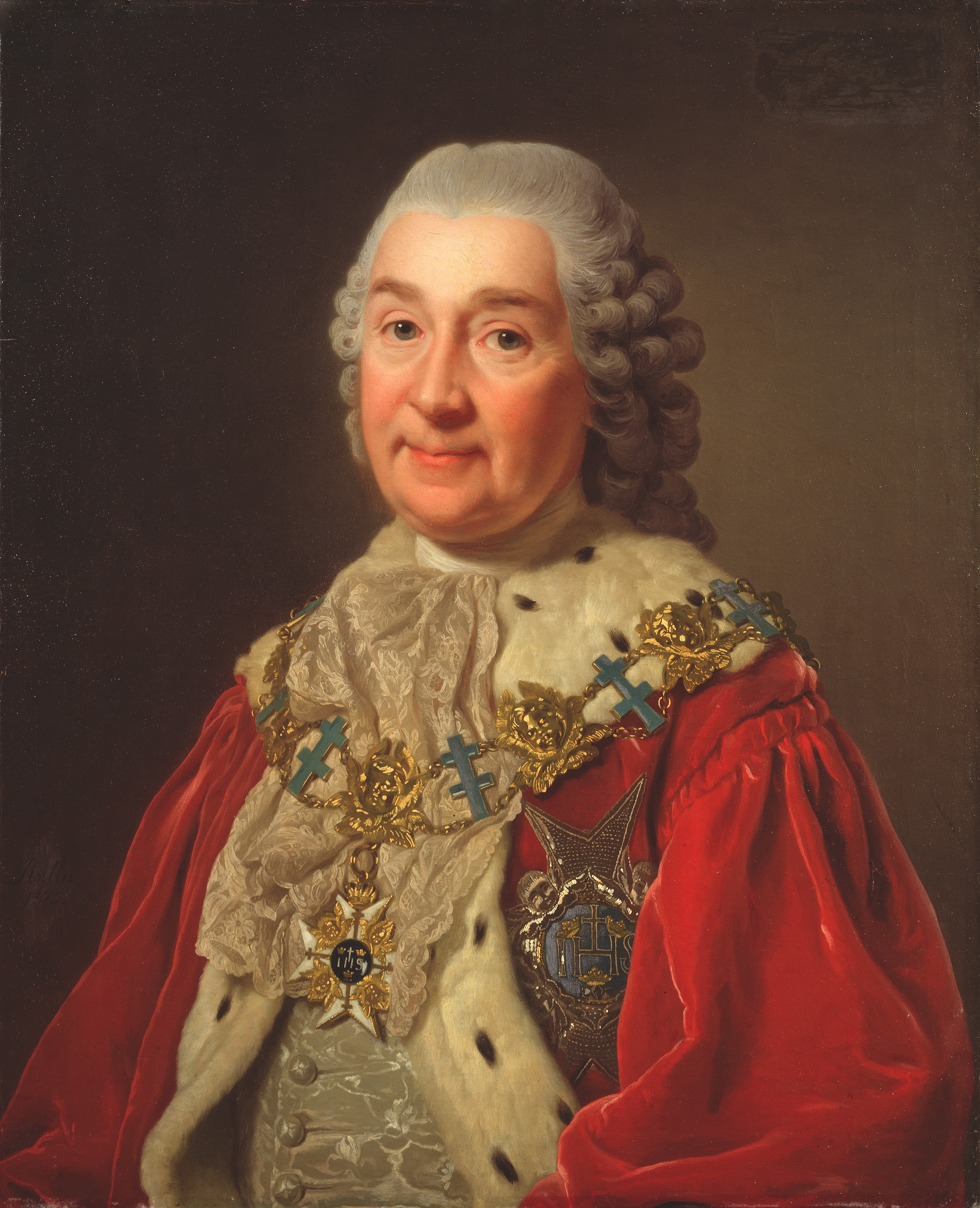 Carl Fredrik Scheffer (1715-1786), Count and Councillor of State by Alexander Roslin
