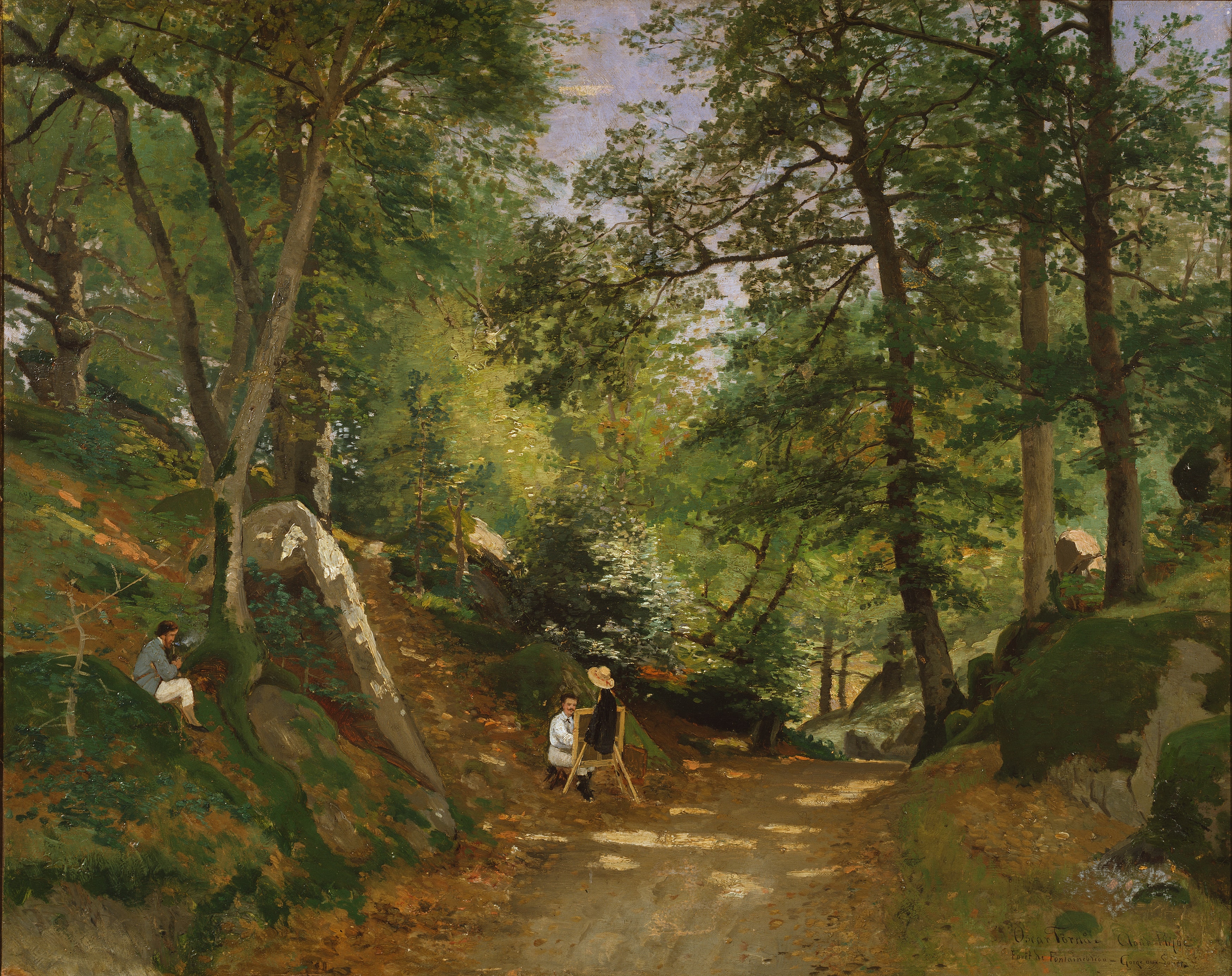 Summer Landscape near Fontainebleau by Oskar Emil Törnå