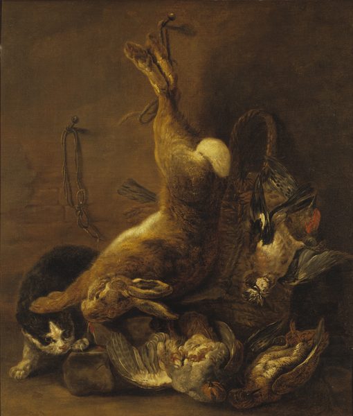 Cat and Still Life with Game by Jan Fyt