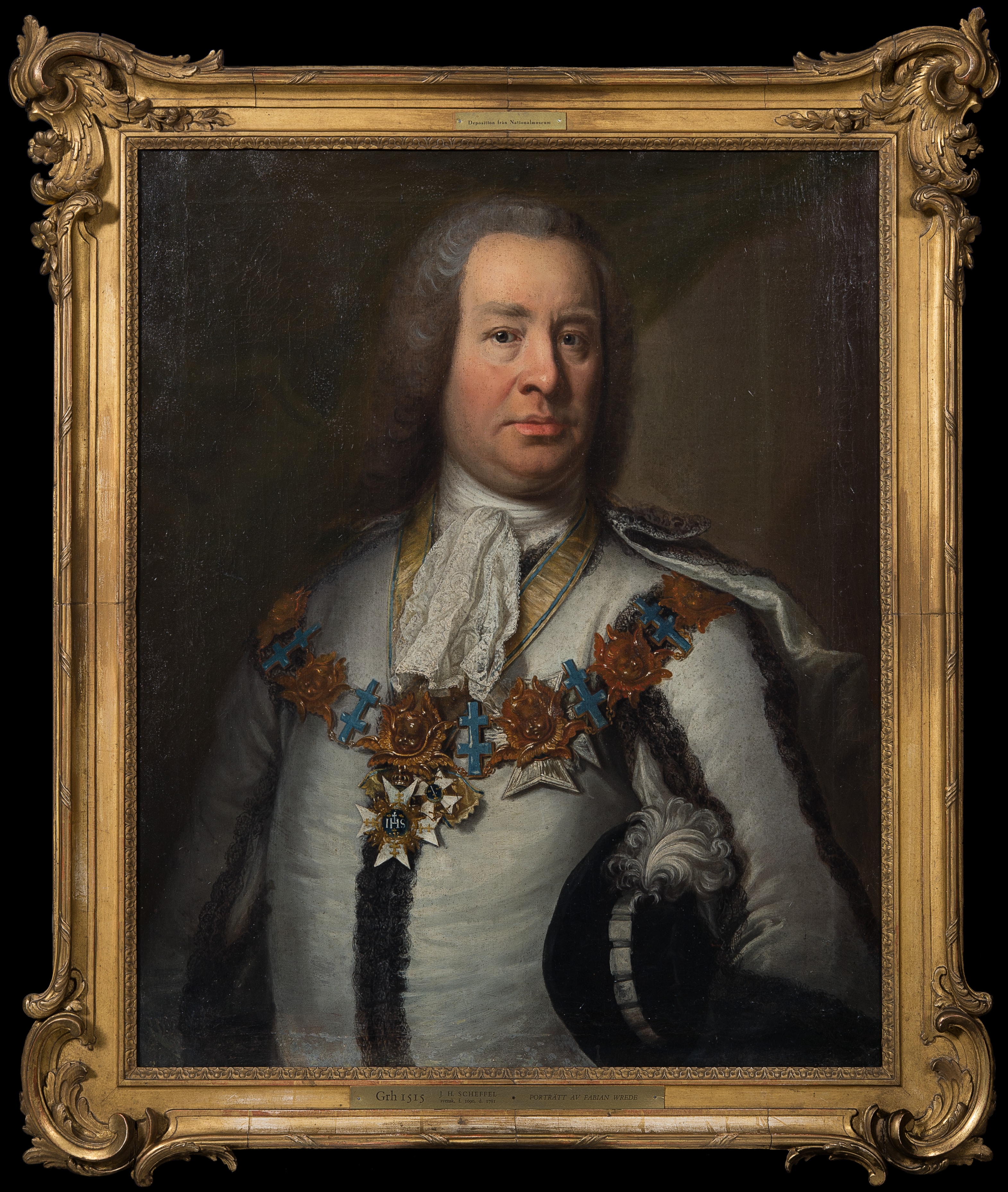 Fabian Wrede af Elimä d.y., 1694-1768 by Johan Henrik Scheffel