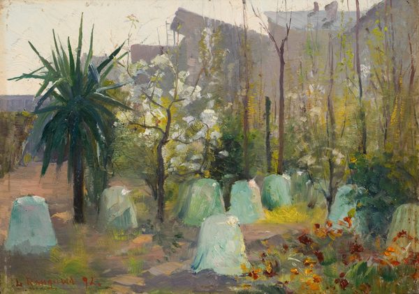 Sydländskt vårlandskap by Lotten Rönquist
