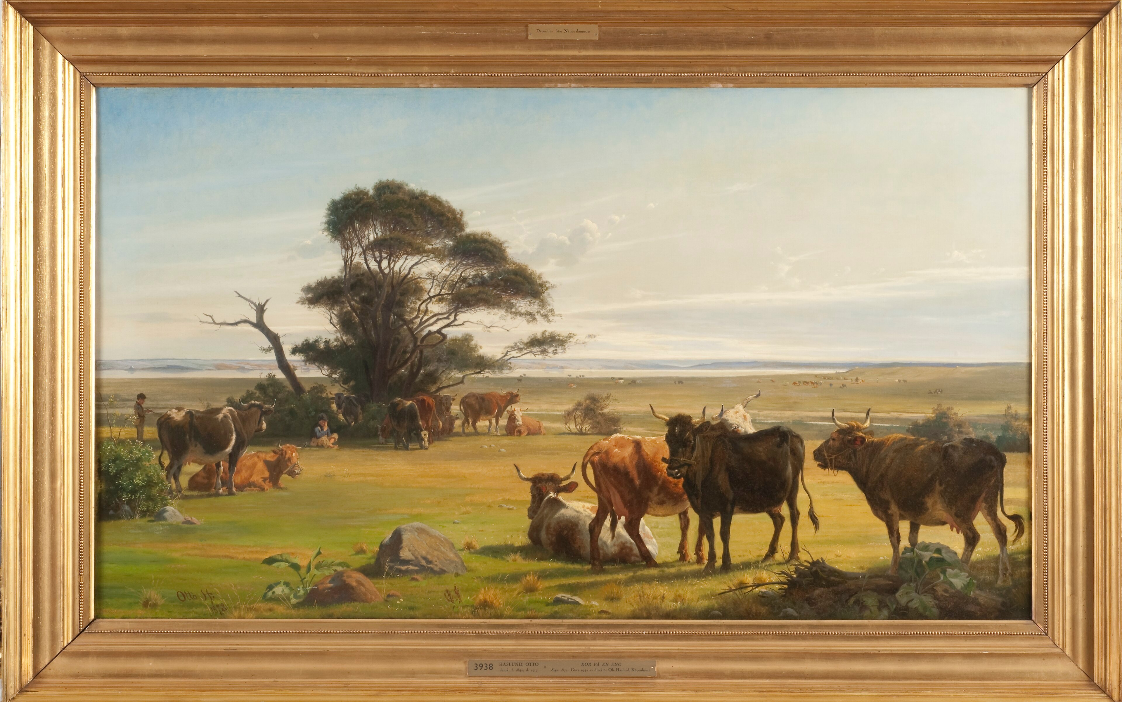 Cows in a Meadow by Otto Carl Bentzon Haslund