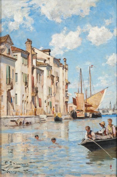 Children Bathing by Carl Skånberg