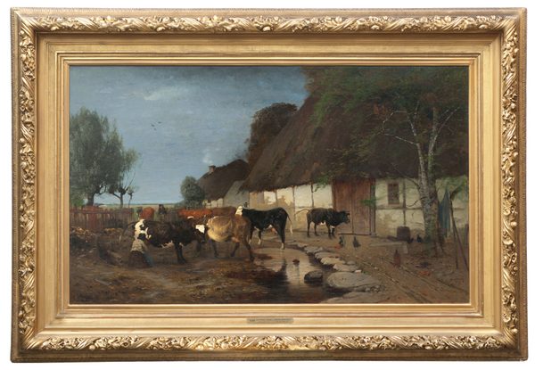 Farmstead in Skåne by Anders Hansson Kallenberg