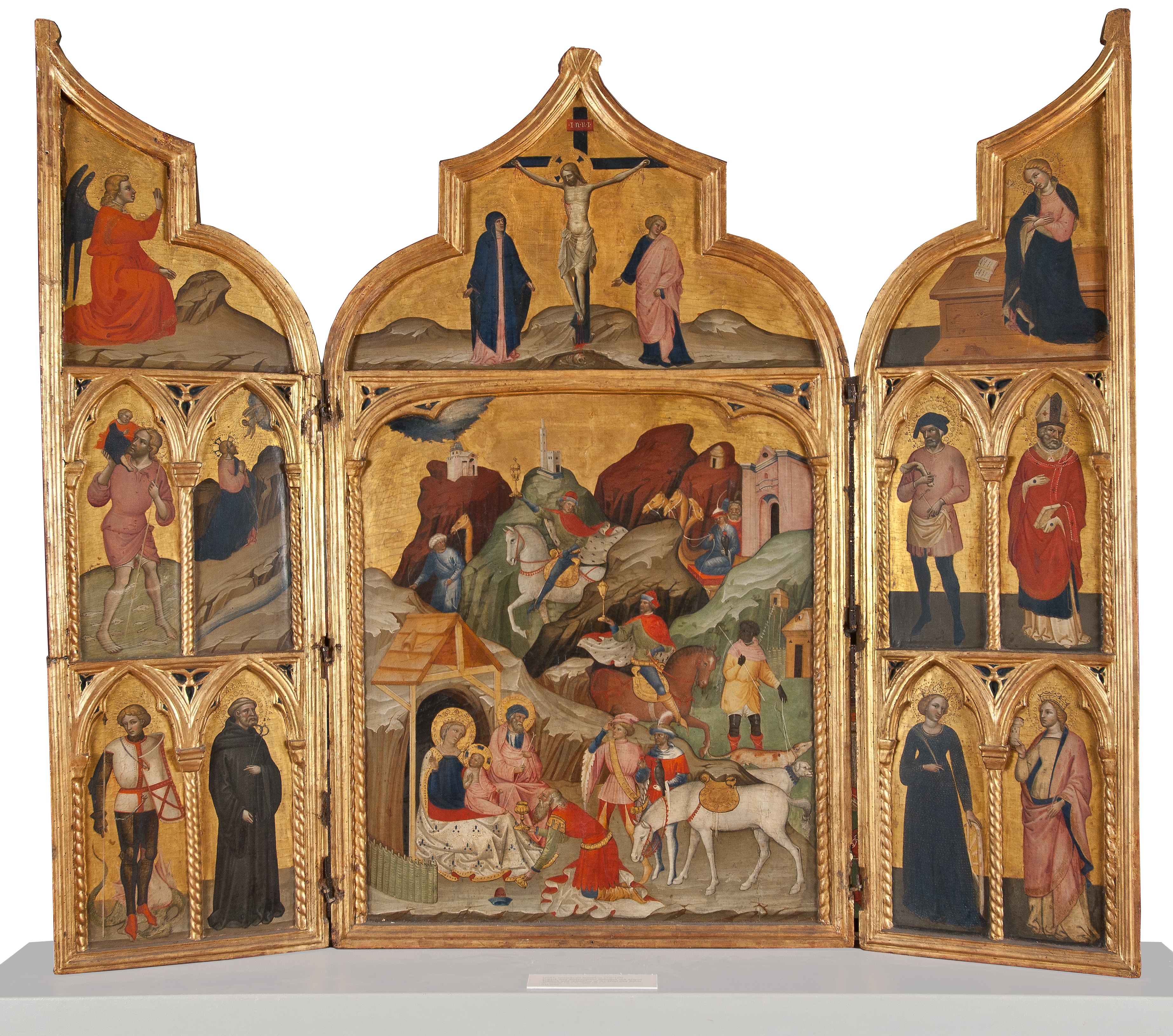 Triptych of the Adoration of the three Magi with Saints by Jacobello del Fiore