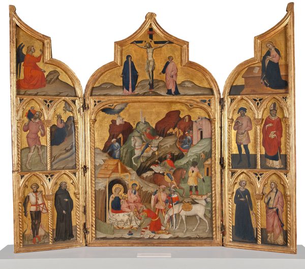 Triptych of the Adoration of the three Magi with Saints by Jacobello del Fiore