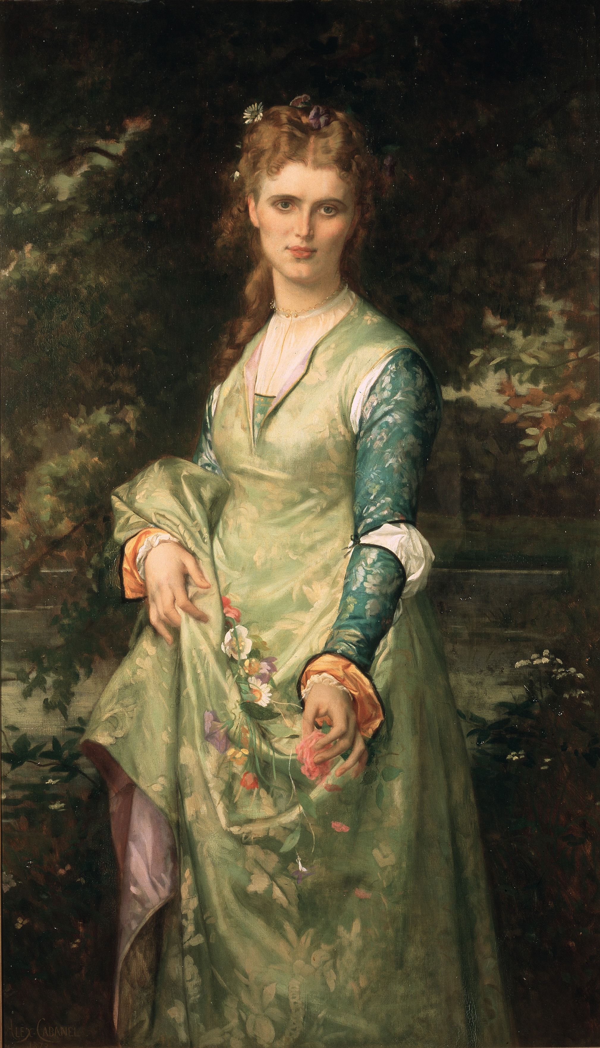 Christina Nilsson, 1843-1921, opera-singer, as Ofelia by Alexandre Cabanel