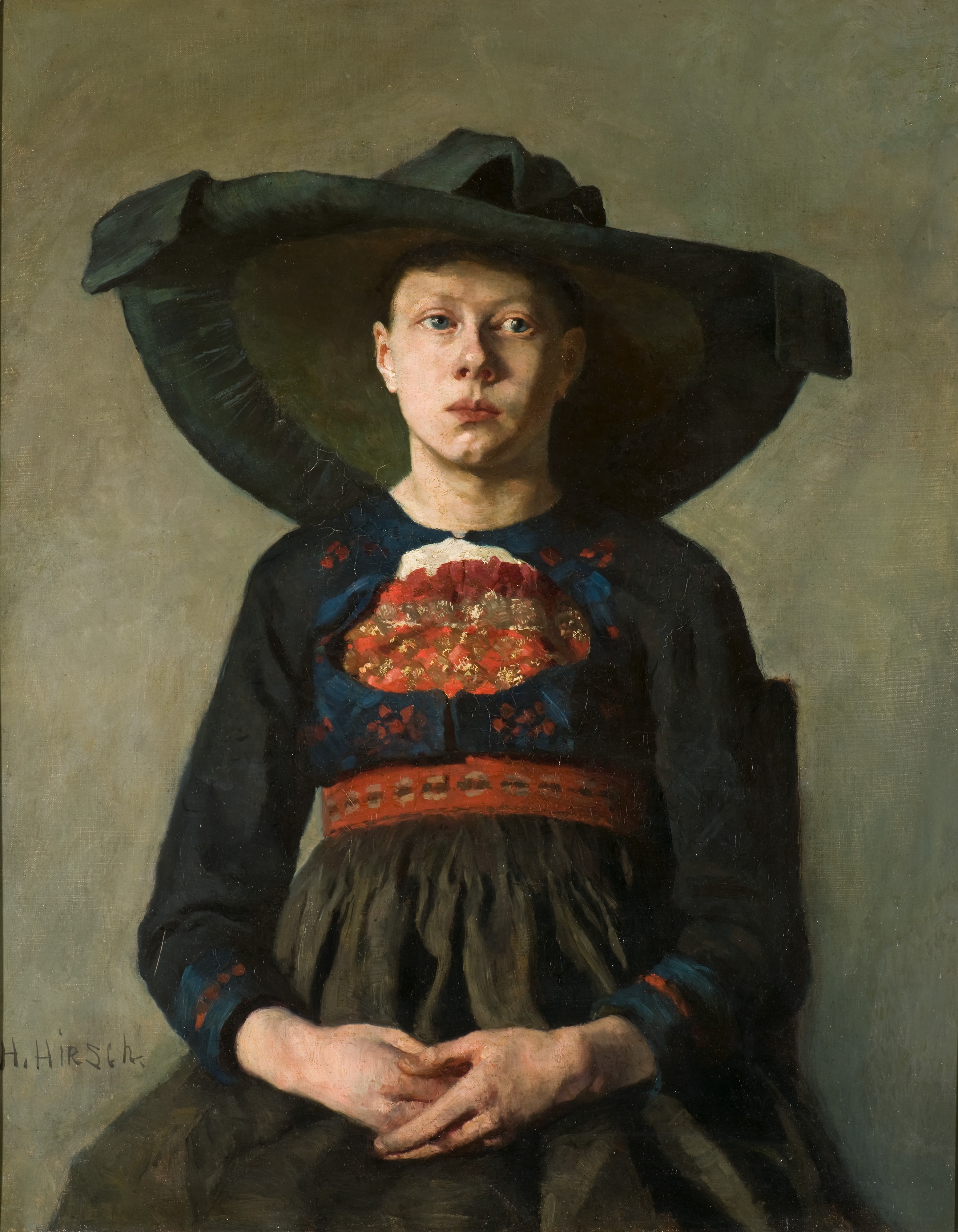 A Bavarian Peasant Girl by Hanna Hirsch-Pauli