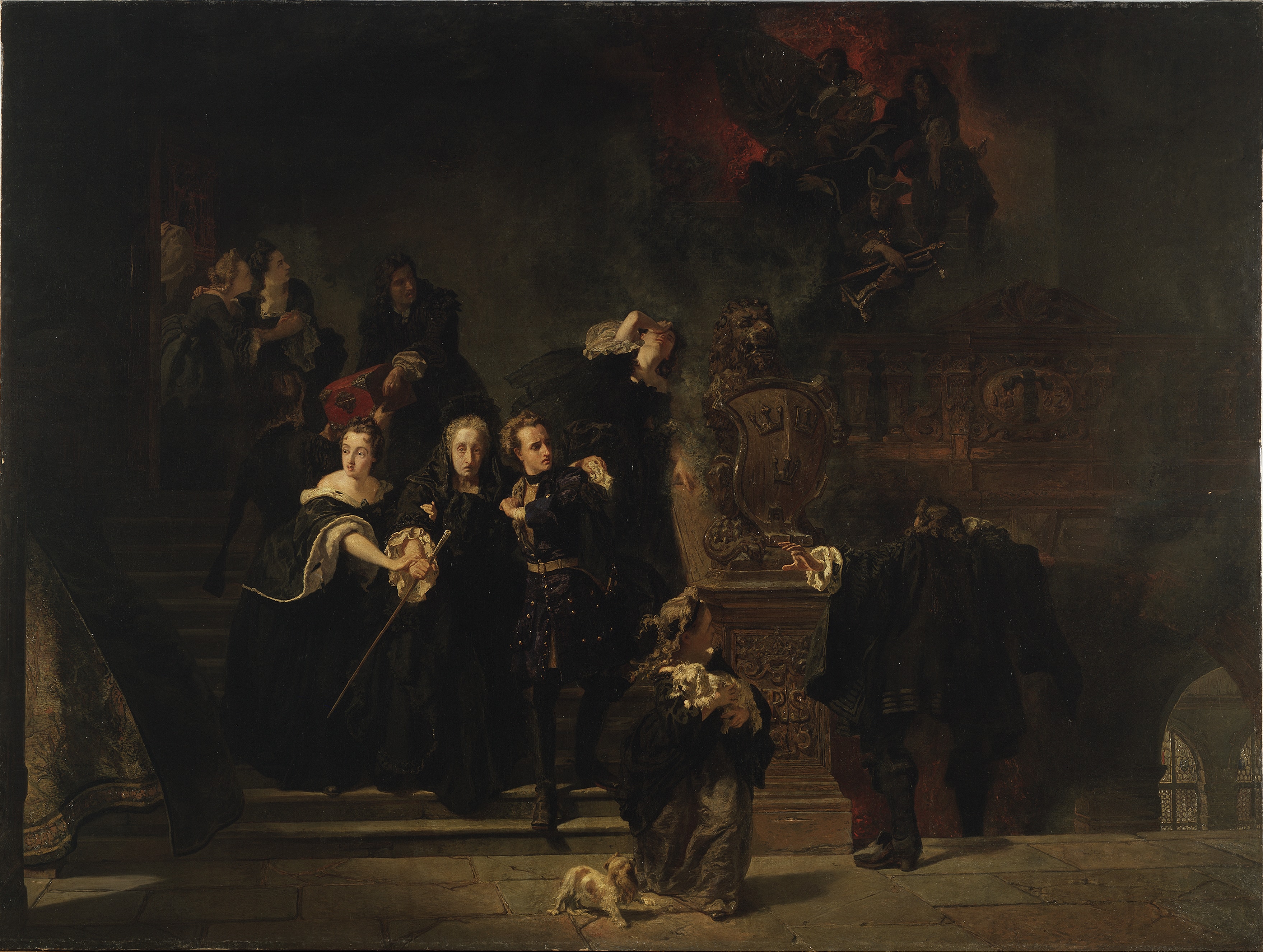 The Fire at the Royal Palace, Stockholm, May 7th, 1697 by Johan Fredrik Höckert