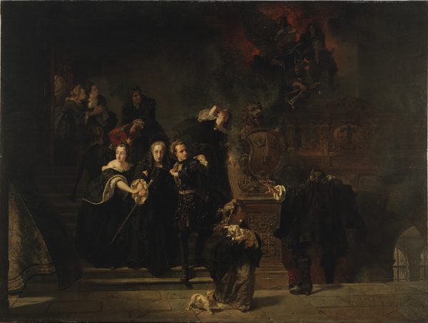 The Fire at the Royal Palace, Stockholm, May 7th, 1697 by Johan Fredrik Höckert