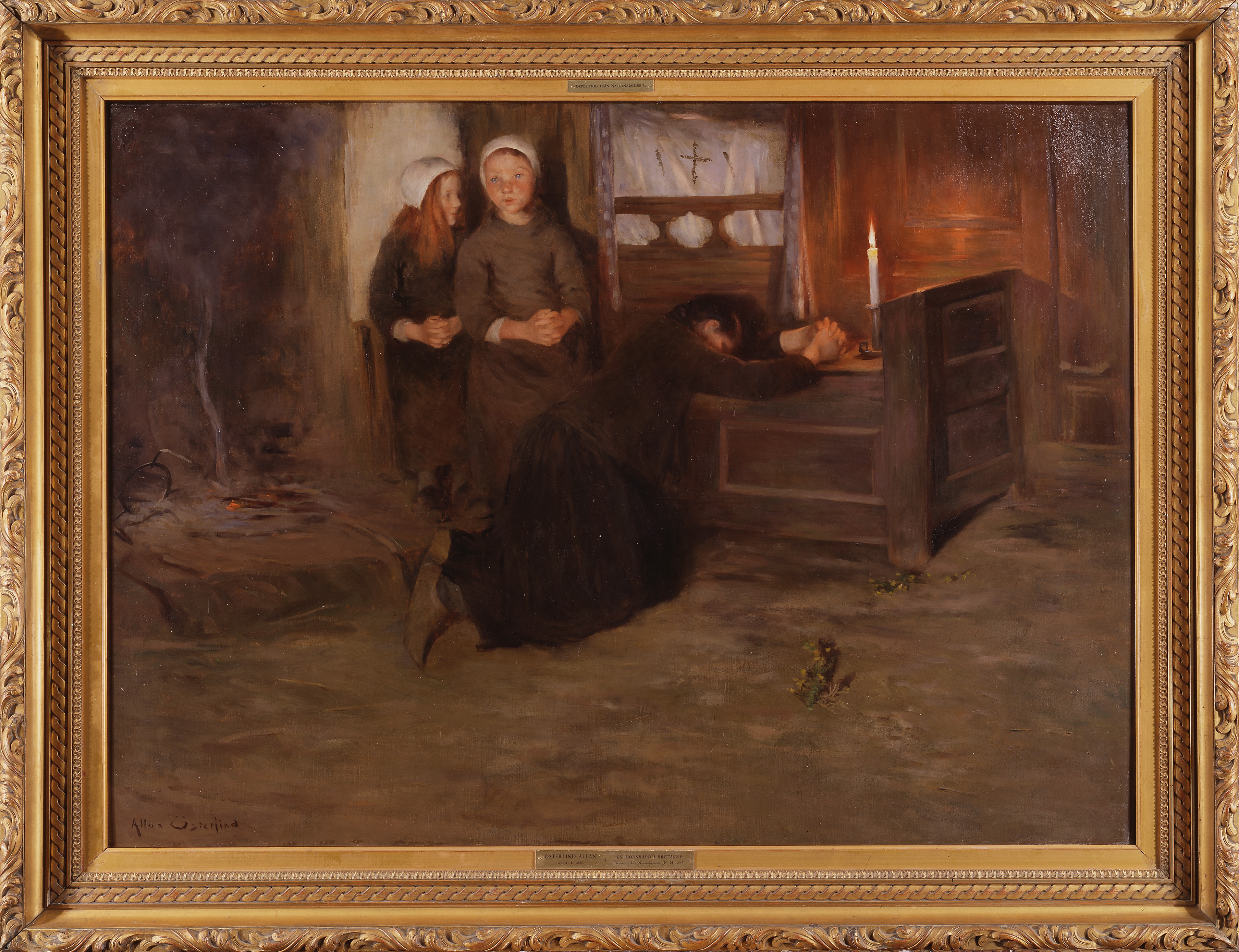 A Death-Bed in Brittany by Allan Osterlind