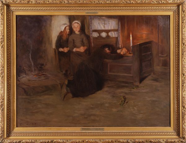A Death-Bed in Brittany by Allan Osterlind