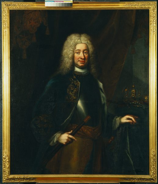 Fredrik I, 1676-1751, konung av Sverige lantgreve av Hessen-Kassel by Martin van Meytens