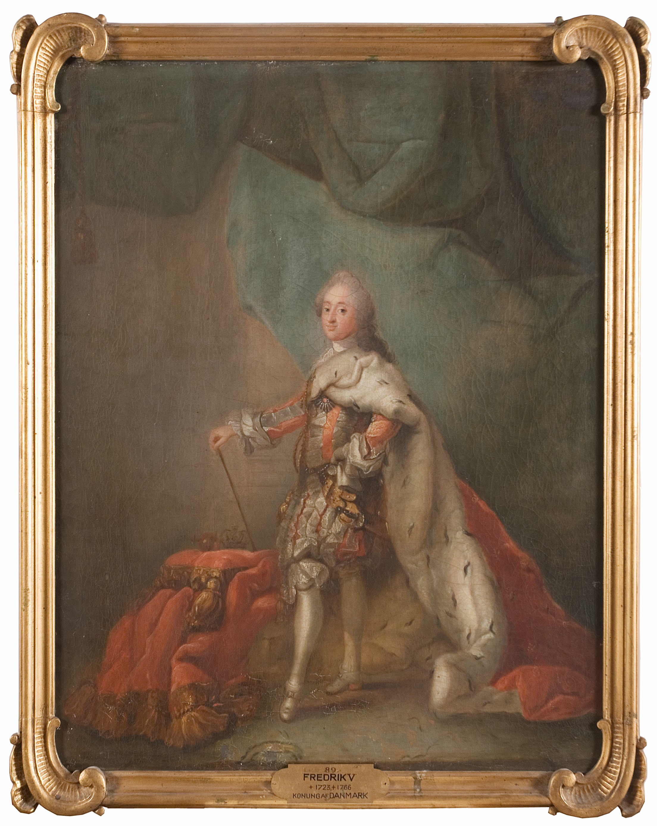 Fredrik V, 1723-66, konung av Danmark och Norge by Carl Gustaf Pilo