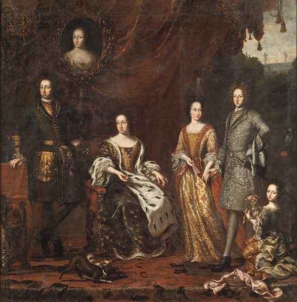 Karl XI konung av Sverige med familj by David Klöcker Ehrenstrahl