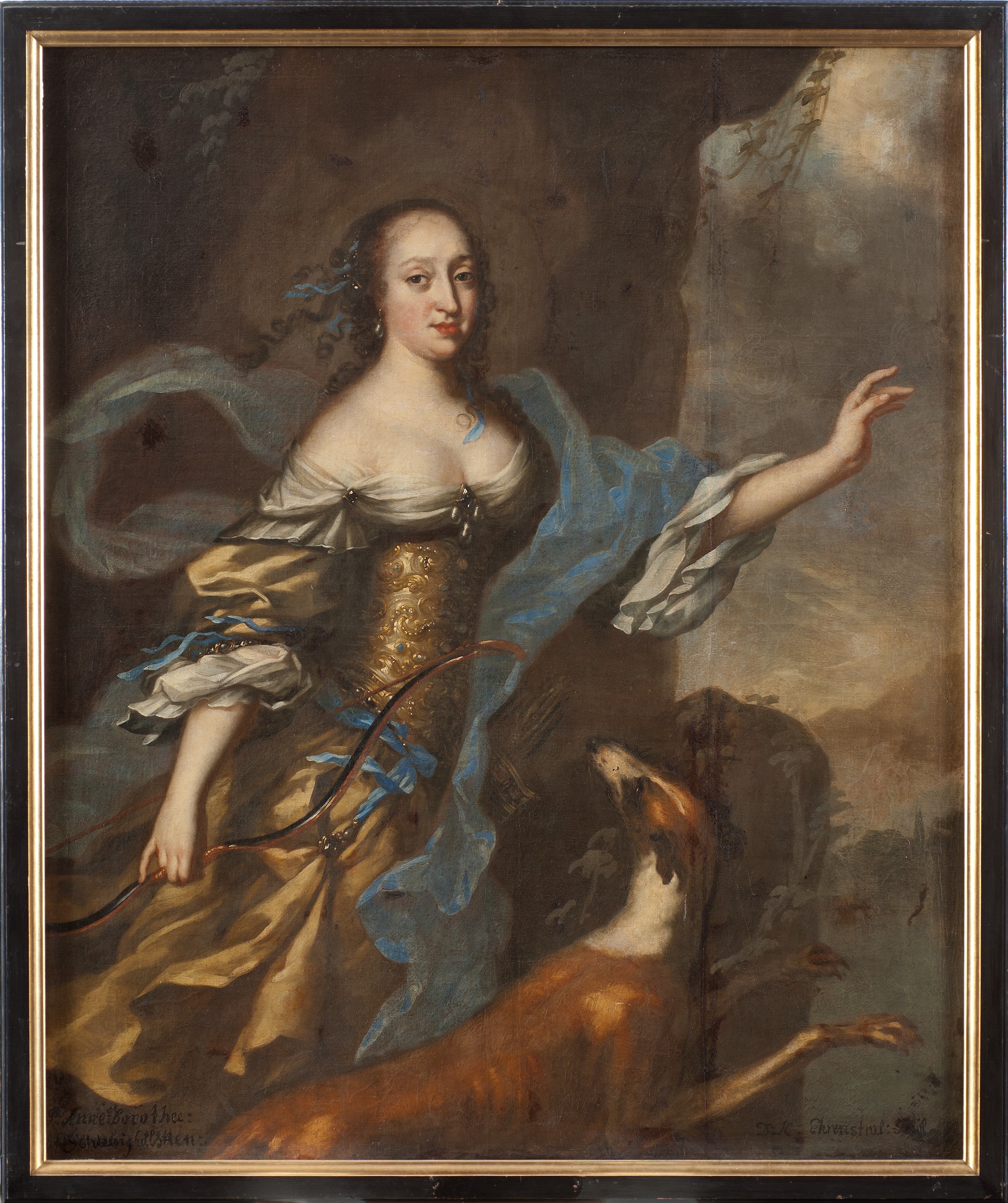 Anna Dorotea, 1640-1713, prinsessa av Holstein-Gottorp, abbedissa i Quedlingburg by David Klöcker Ehrenstrahl