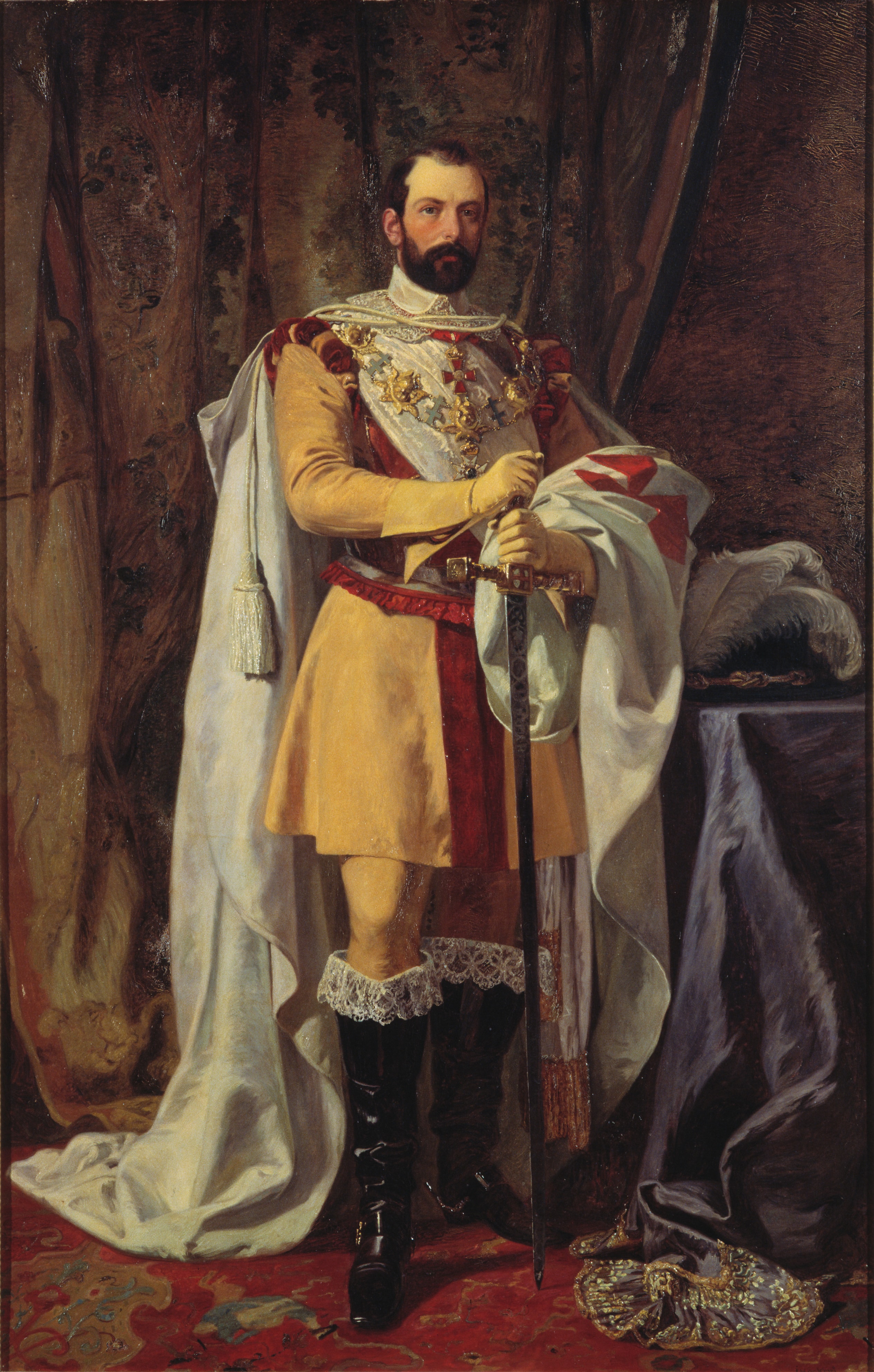 Karl XV, 1826-1872, kung by Johan Fredrik Höckert