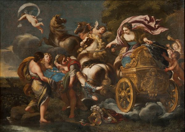 Armida abducts Rinaldo by Andrea Camassei