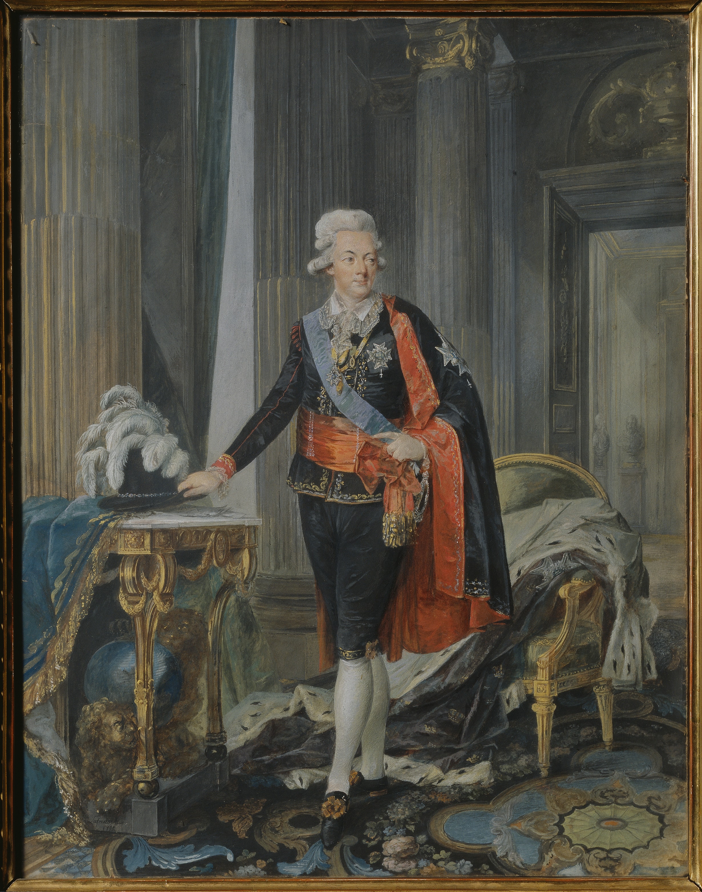 King Gustav III of Sweden by Niclas Lafrensen