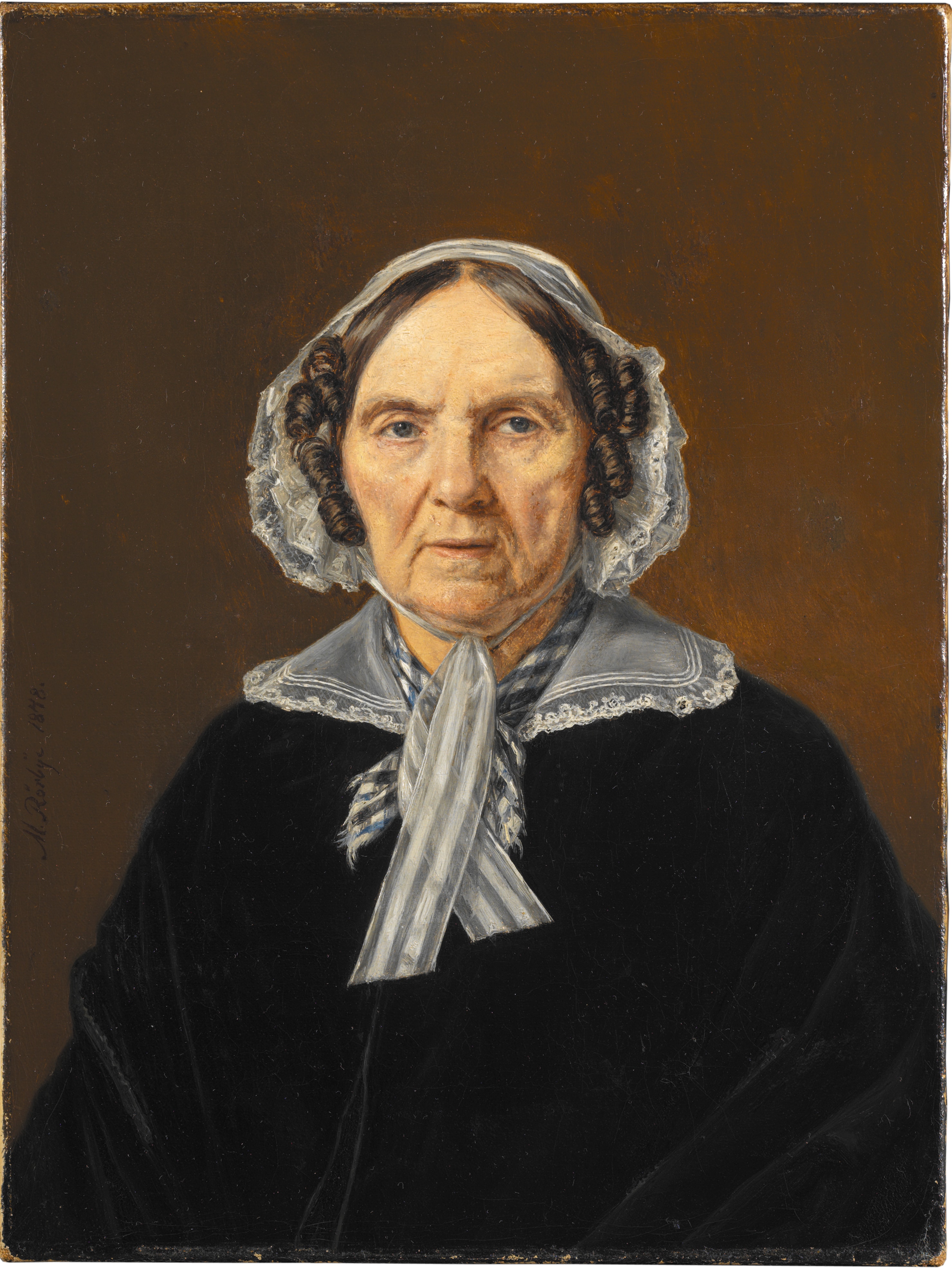 Frederikke Eleonora Cathrine Rørby, født de Stockfleth (1773-1851). by Martinus Rørbye