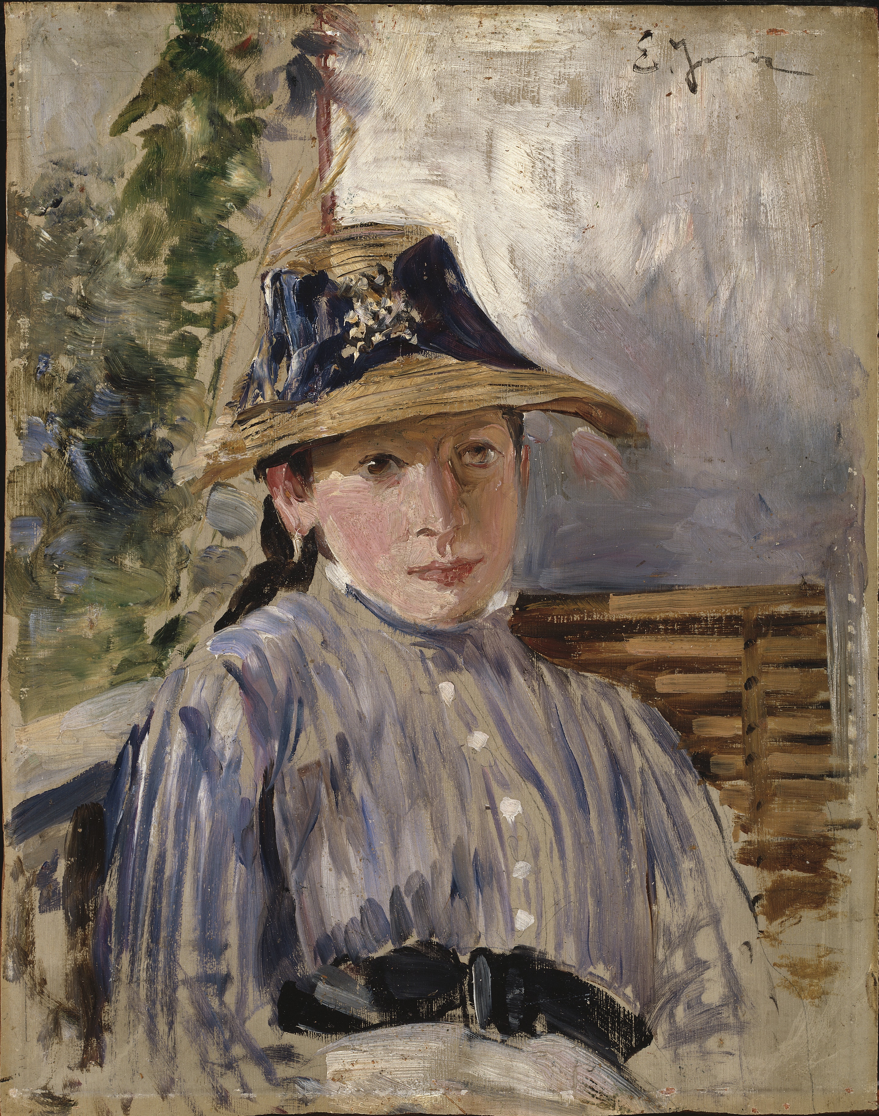 Girl in Blue by Ernst Josephson