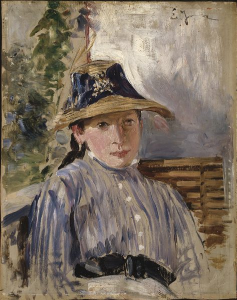 Girl in Blue by Ernst Josephson