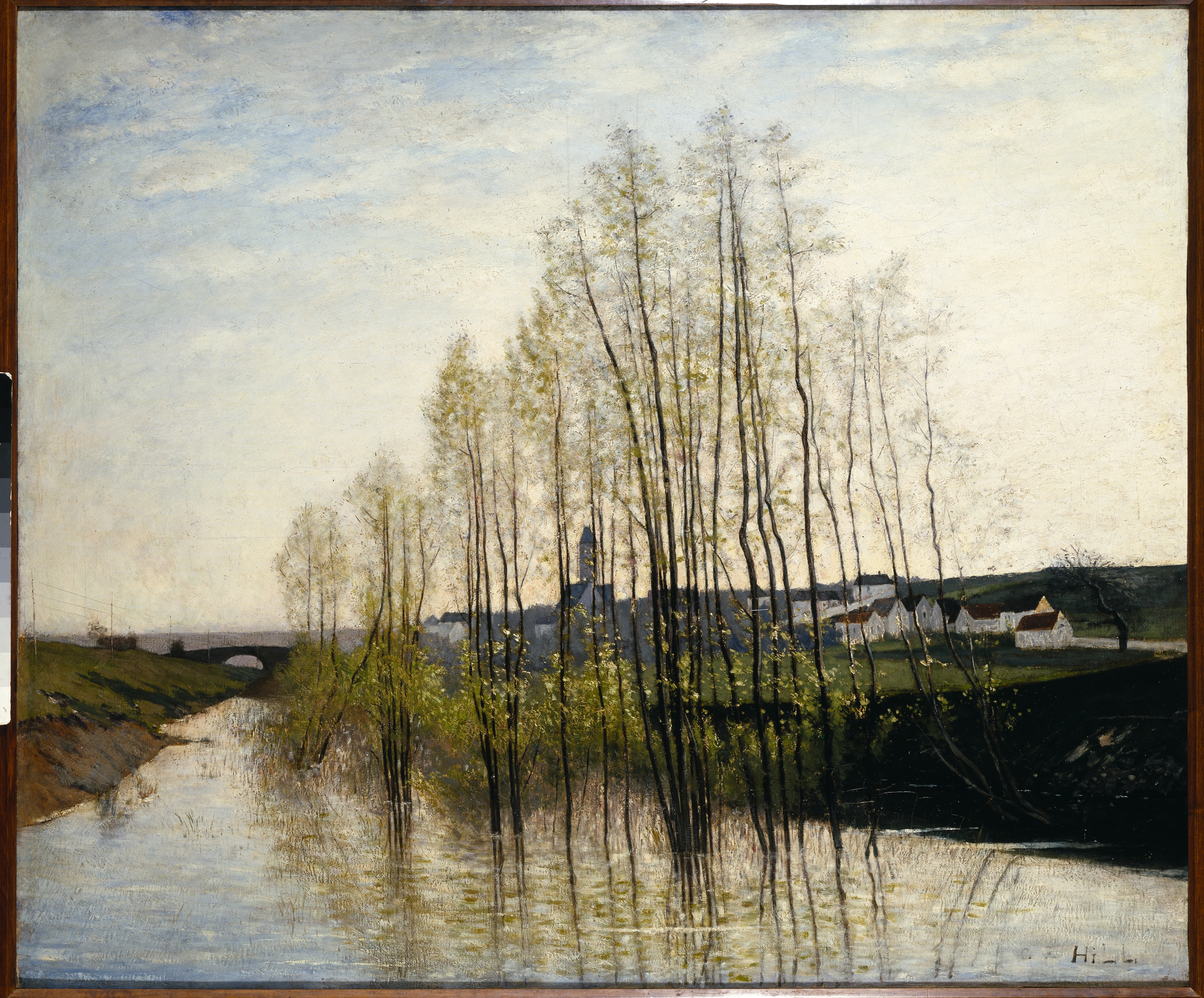 River Landscape, Champagne by Carl Fredrik Hill