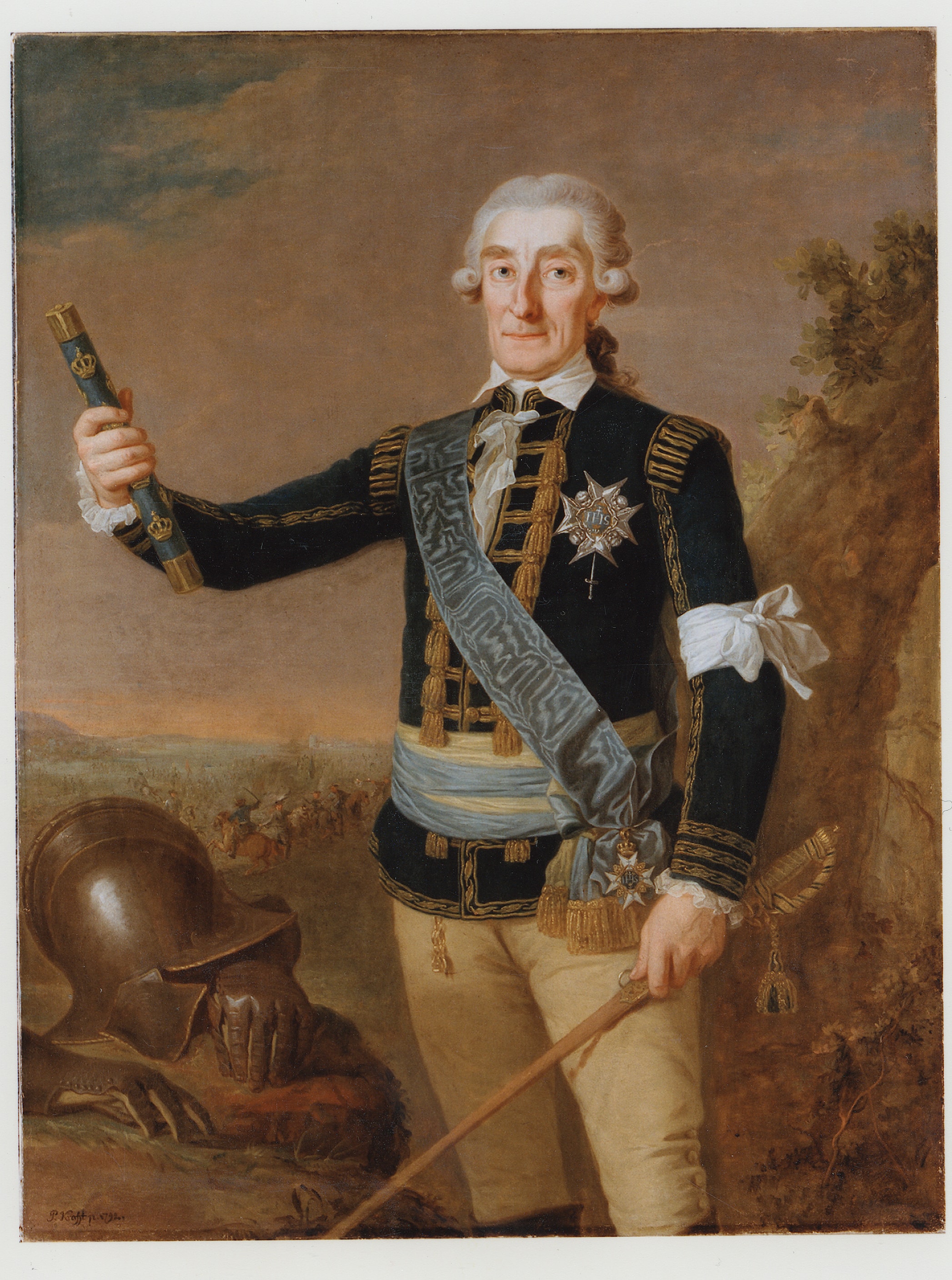 Johan August Meijerfeldt, 1725 - 1800. Greve, fältmarskalk by Per Krafft the Elder