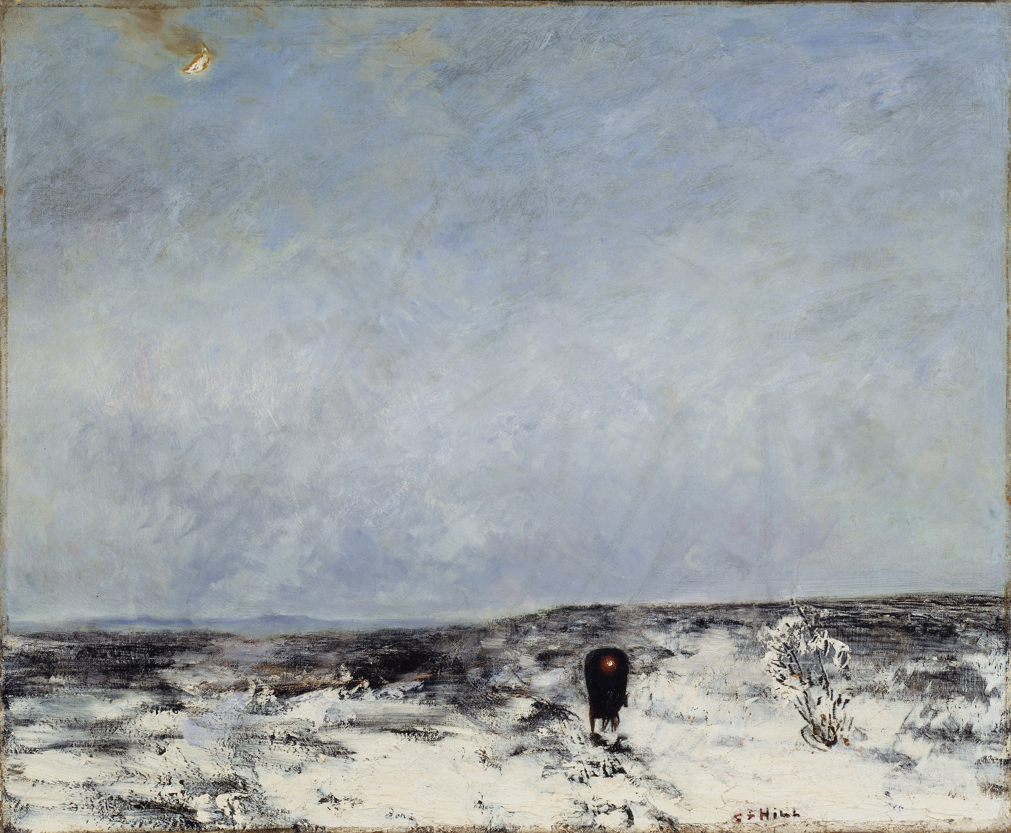 Moorland with carriage by Carl Fredrik Hill