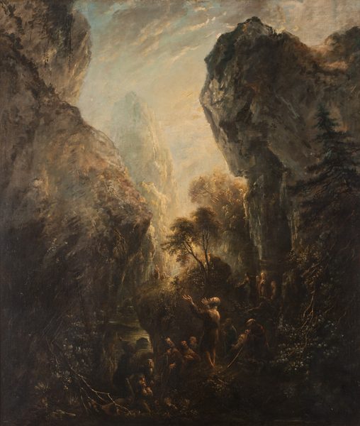 John the Baptist Preaching by Elias Martin
