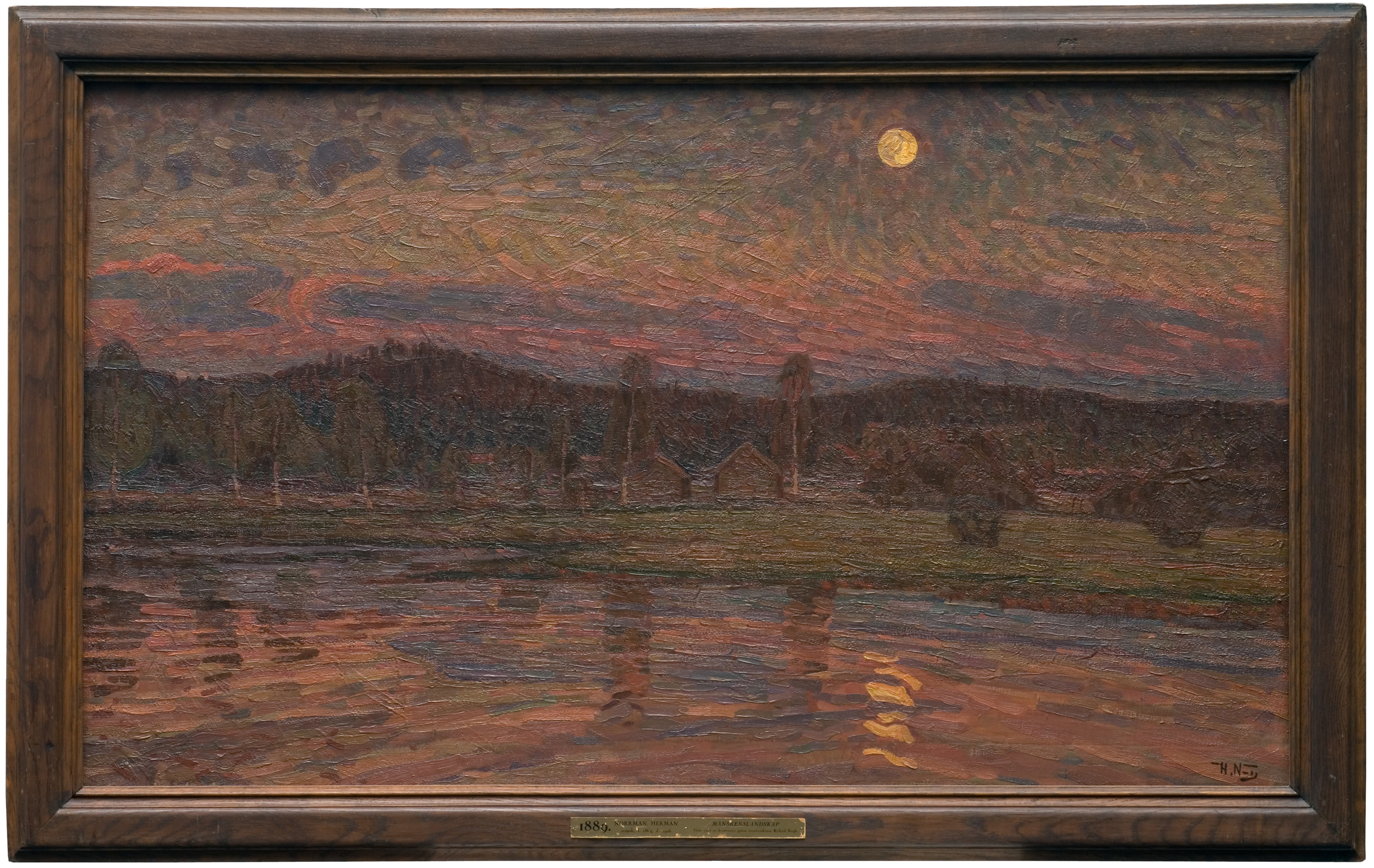 Moonlit Landscape by Herman Norrman