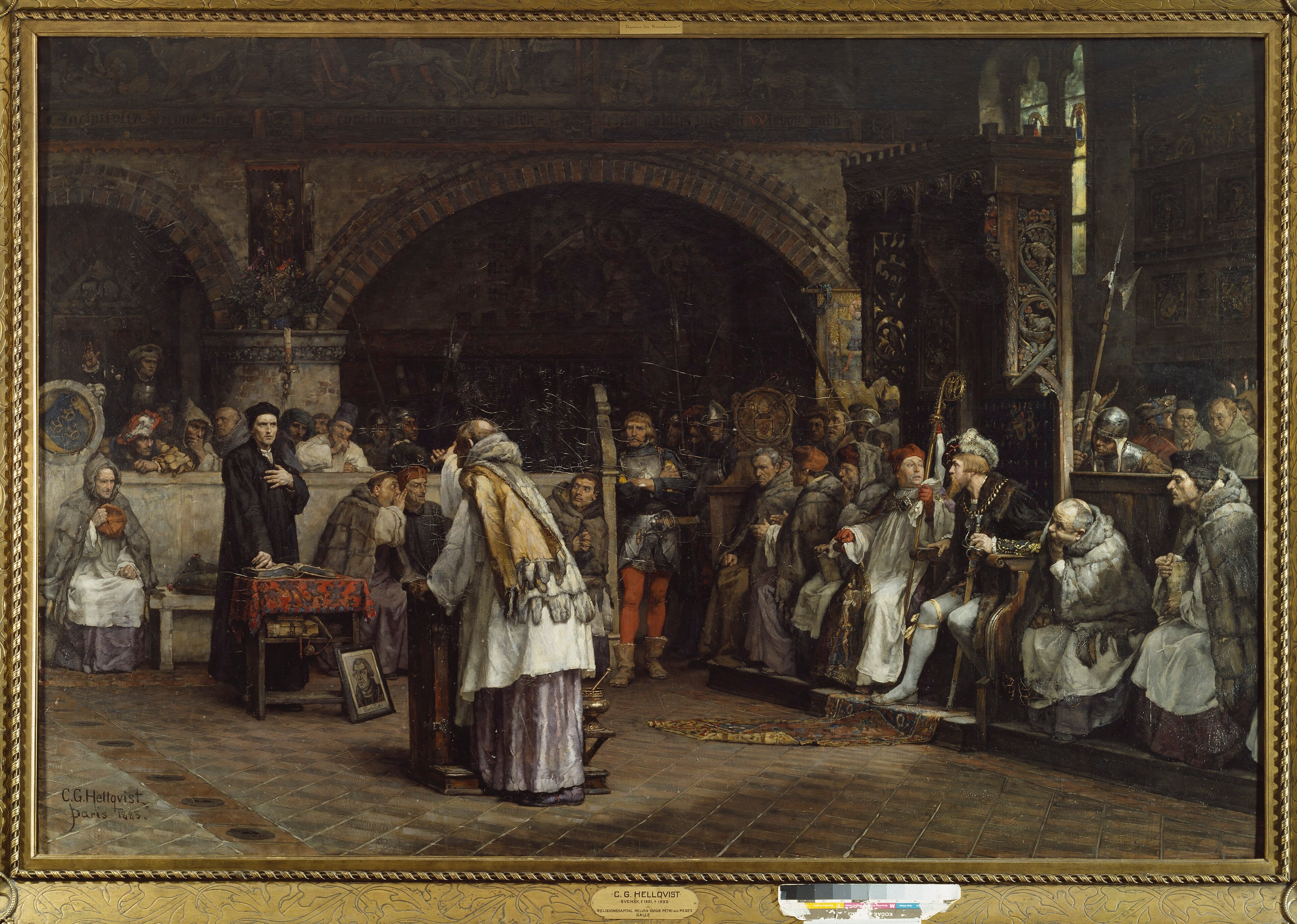 Religious Discourse between Olaus Petri and Peder Galle by Carl Gustaf Hellqvist