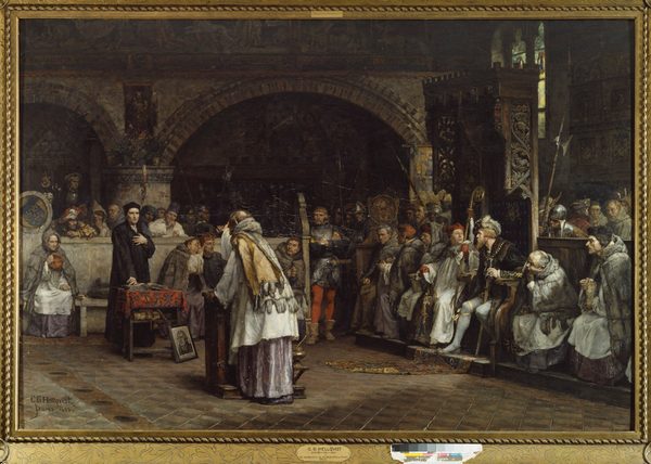 Religious Discourse between Olaus Petri and Peder Galle by Carl Gustaf Hellqvist