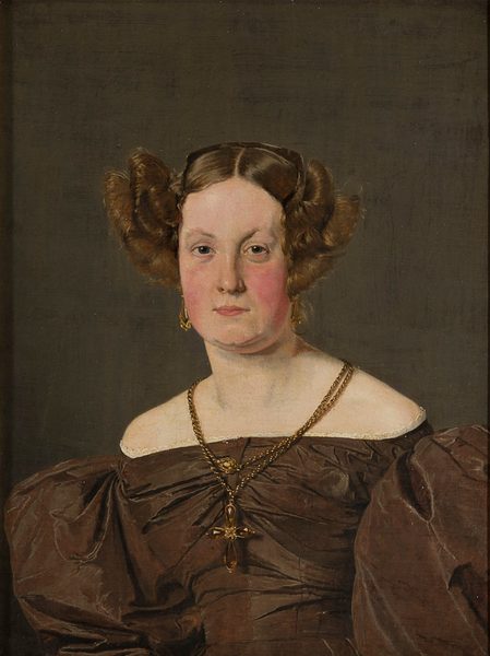 Mrs Th Petersen, née Roepstorff by Christen Købke