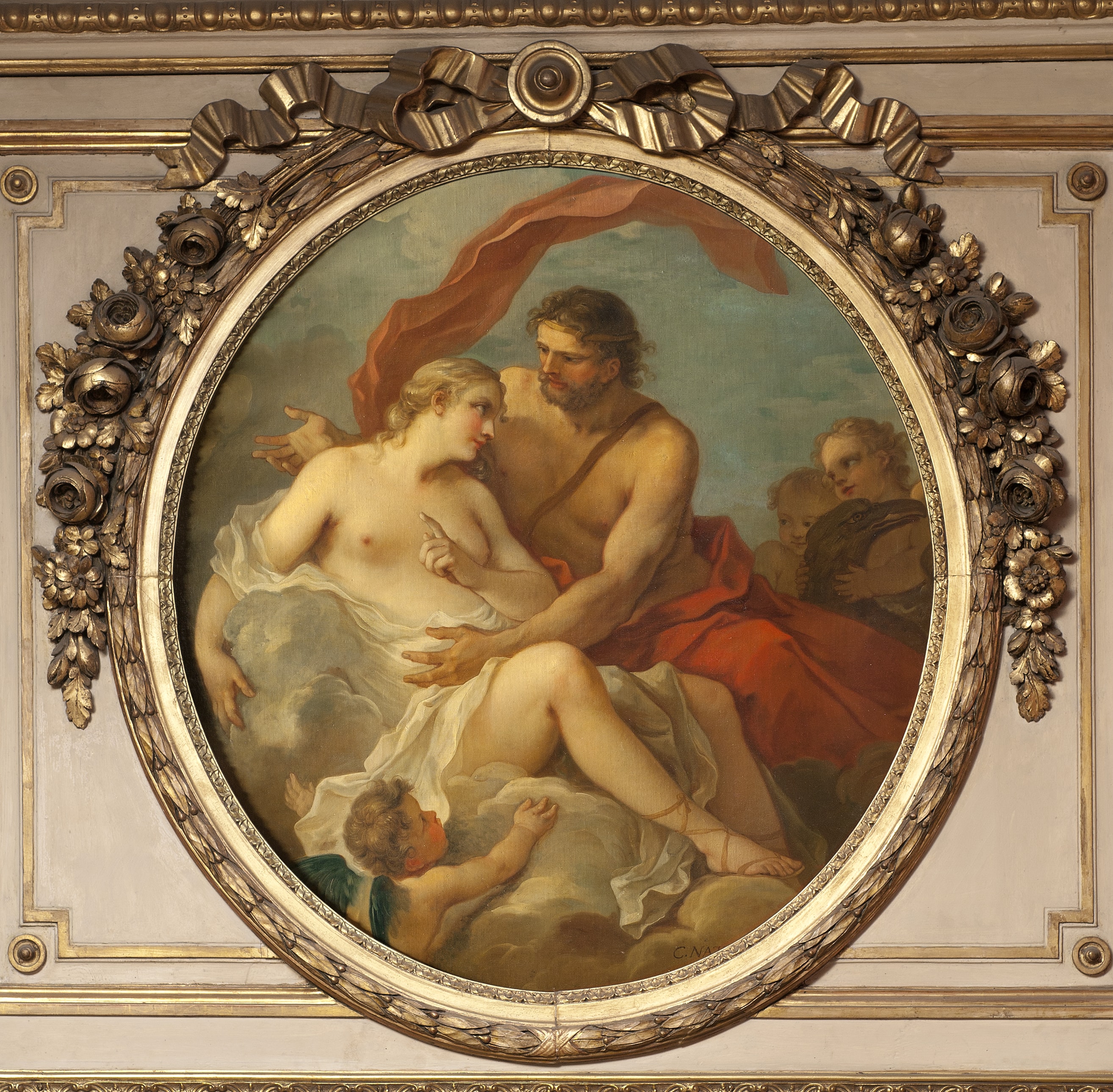 Jupiter and Callisto by Charles-Joseph Natoire