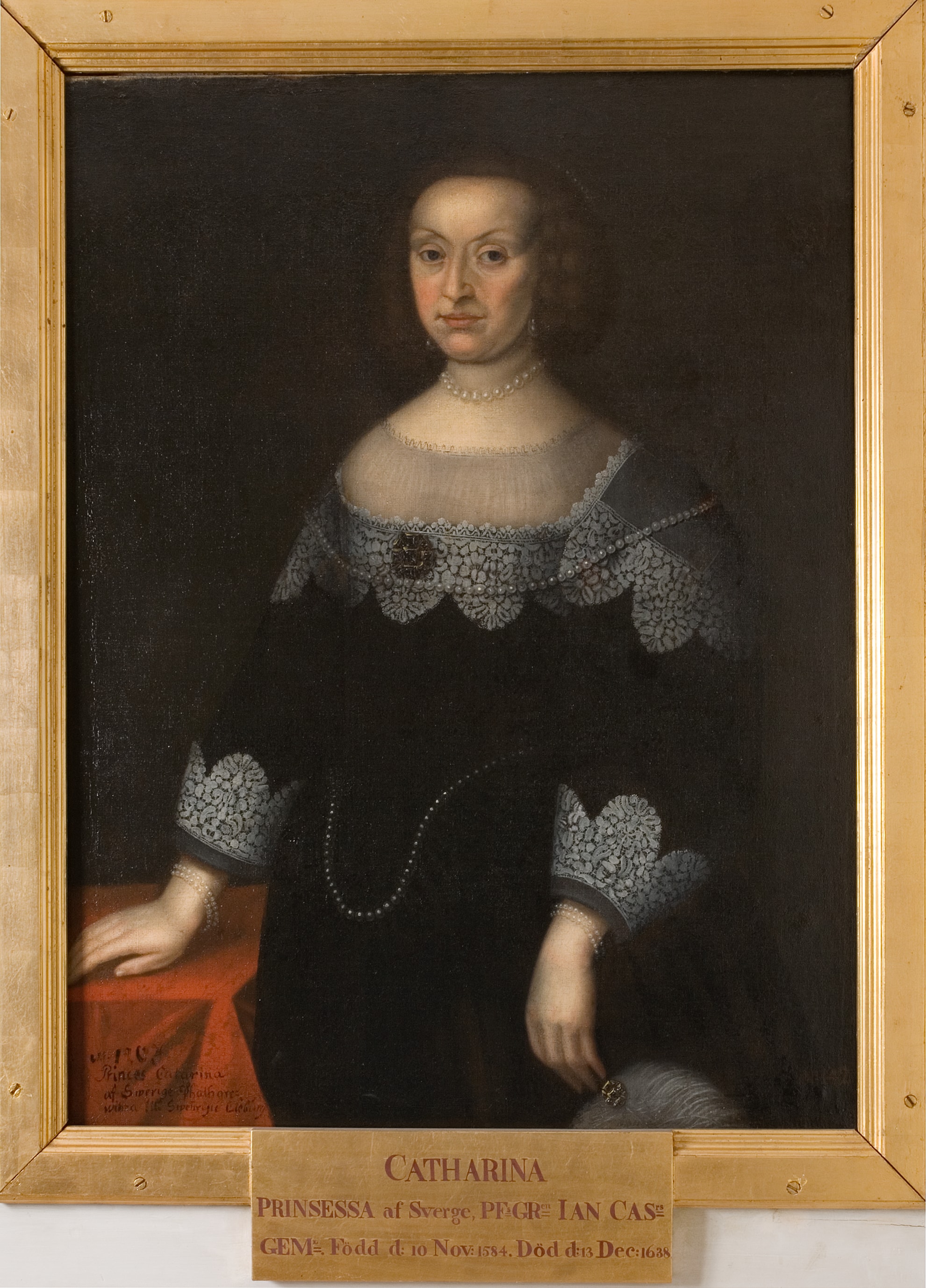 Katarina, 1584-1638, prinsessa av Sverige, pfalzgrevinna av Zweibrücken by Jacob Heinrich Elbfas