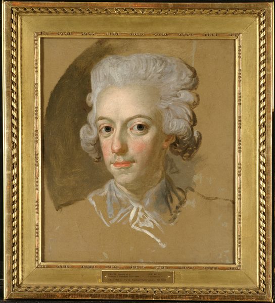 King Gustav III of Sweden. Sketch by Lorens Pasch the Younger