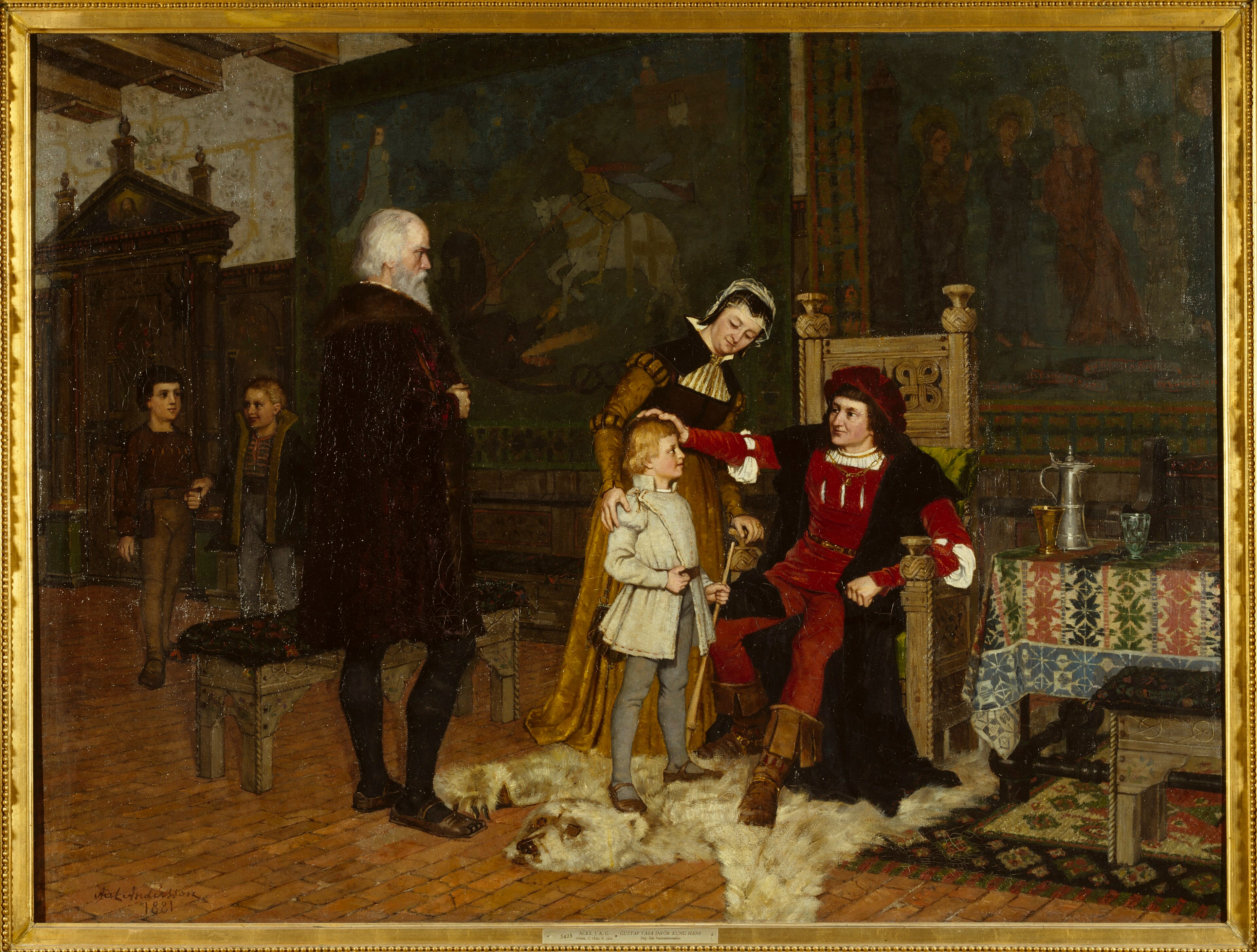 King Gustav Vasa of Sweden Being Introduced to King Hans by J.A.G. Acke