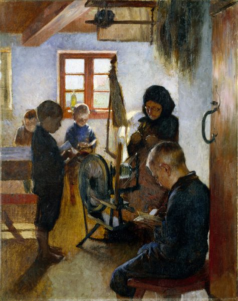 In the Village School by Oscar Björck