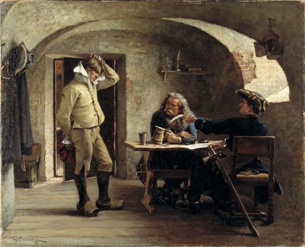 Recruiting Sergeants by Gustaf Cederström
